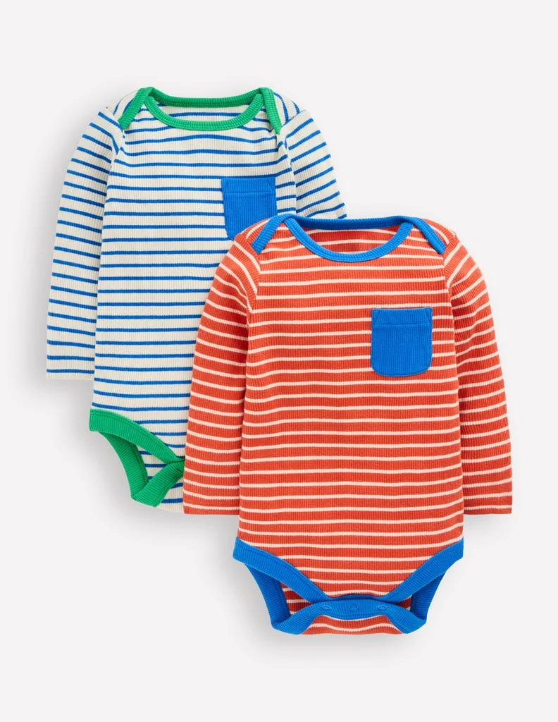 2-pack Ribbed Bodies-Multi Stripe