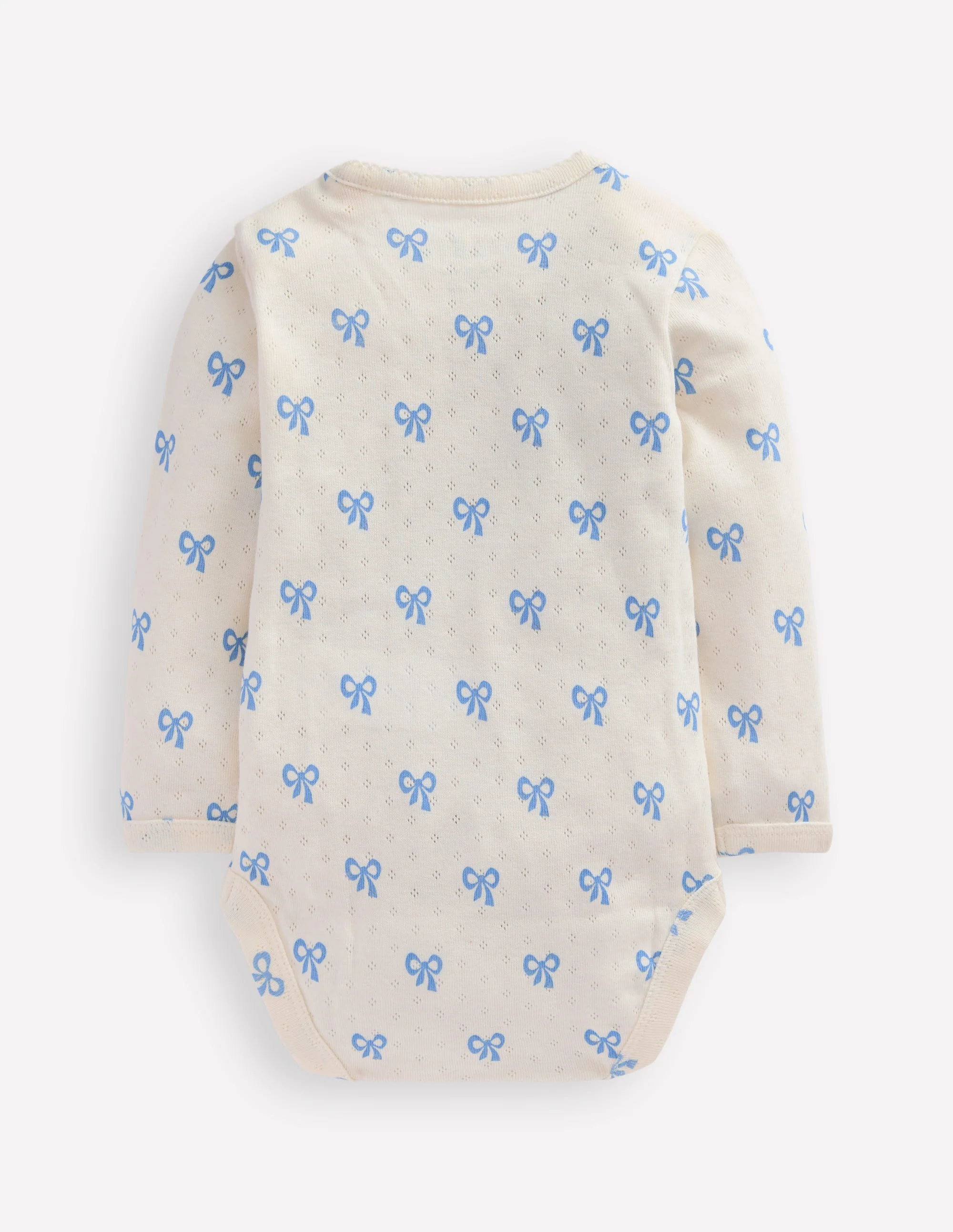3-pack Pointelle Bodies-Soft Ivory Tiny Bows - Image 2