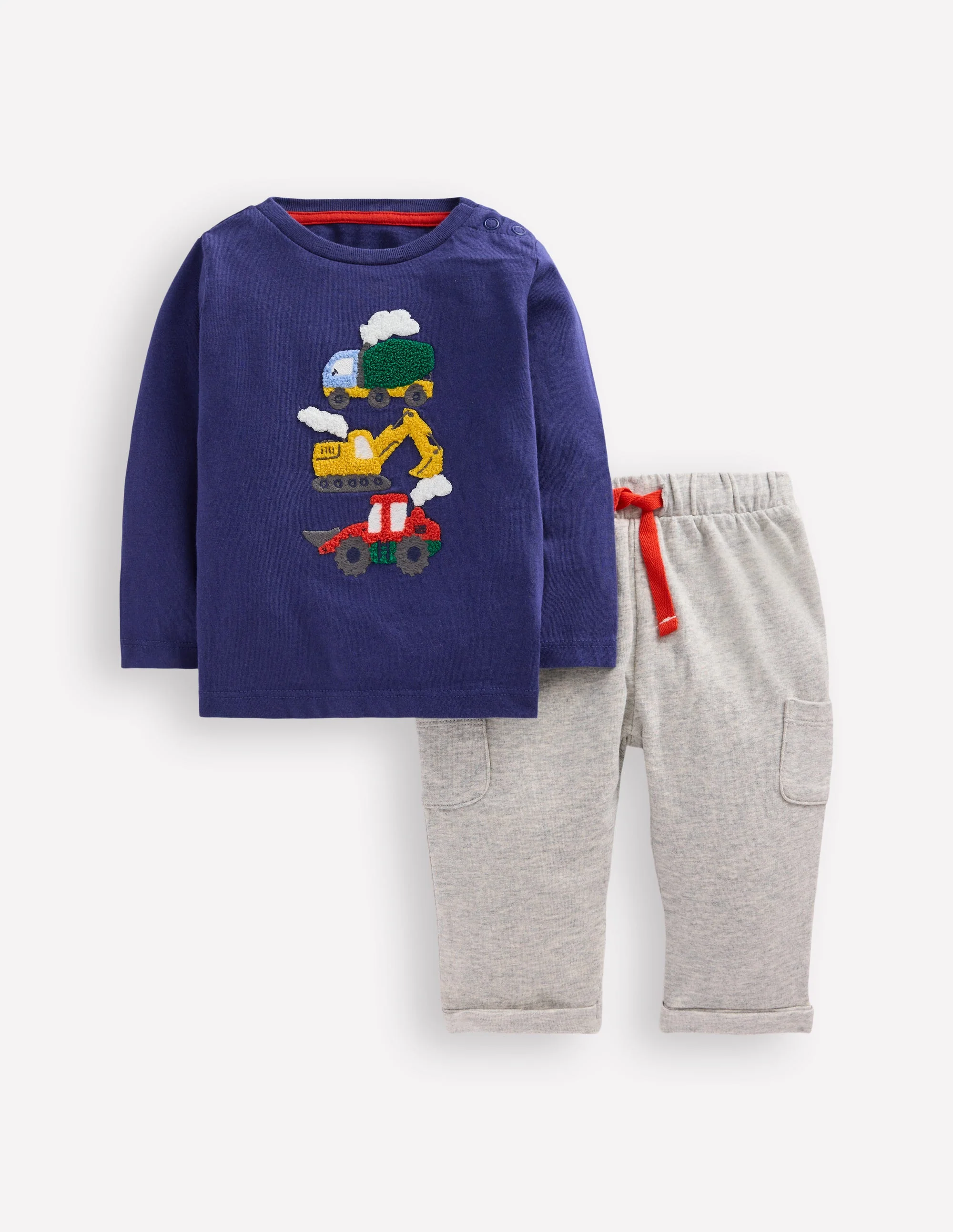 Appliqué Jersey Play Set-Blue Vehicles