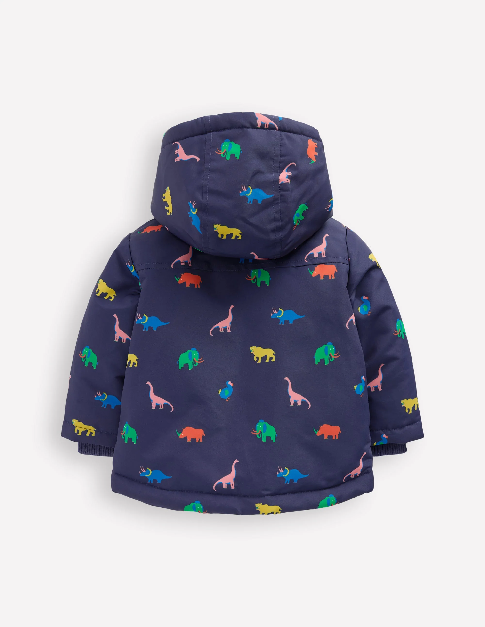 Boys 3-in-1 Coat-Navy Prehistoric Print - Image 2