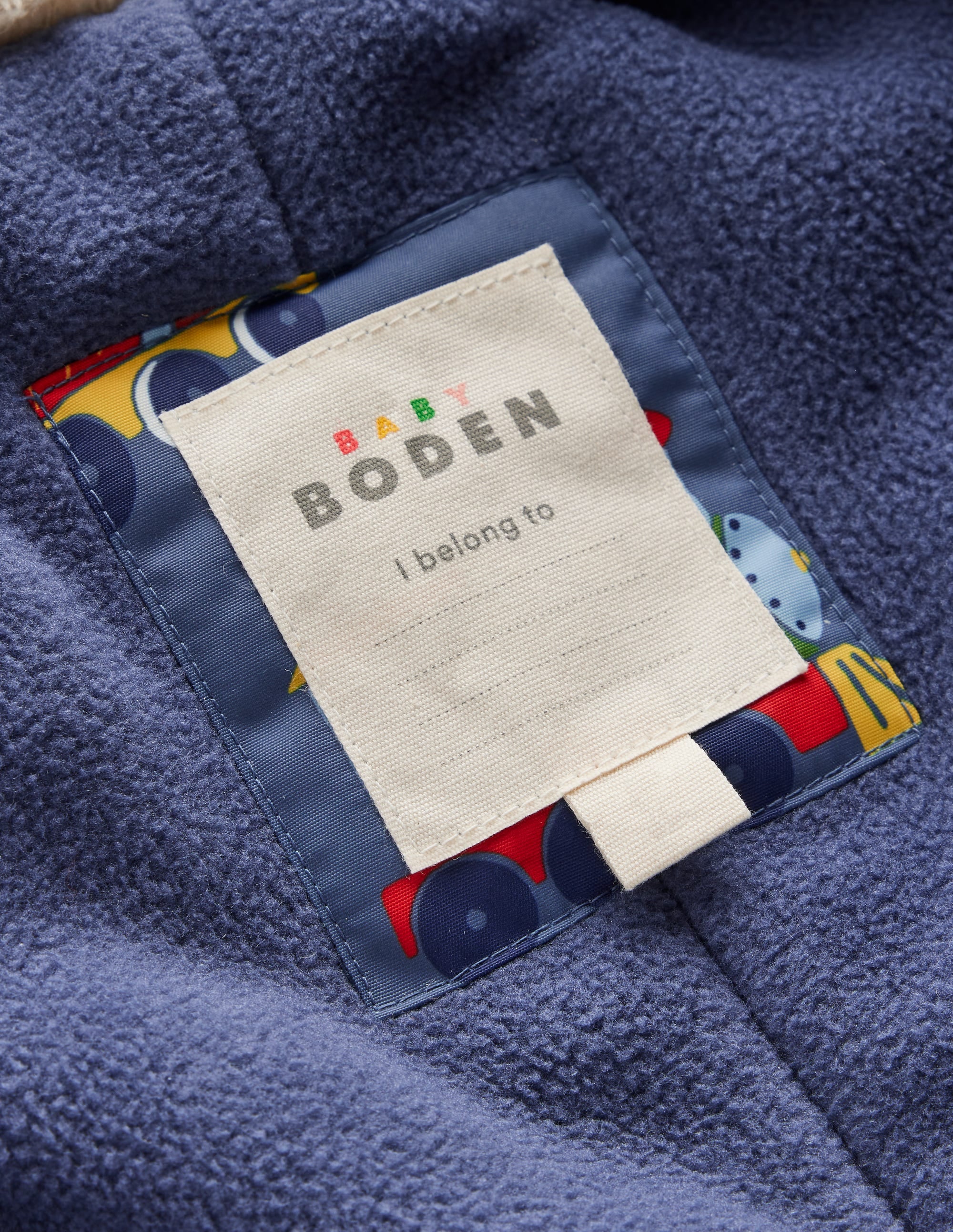 Boys Snowsuit-Blue Trains - Image 4