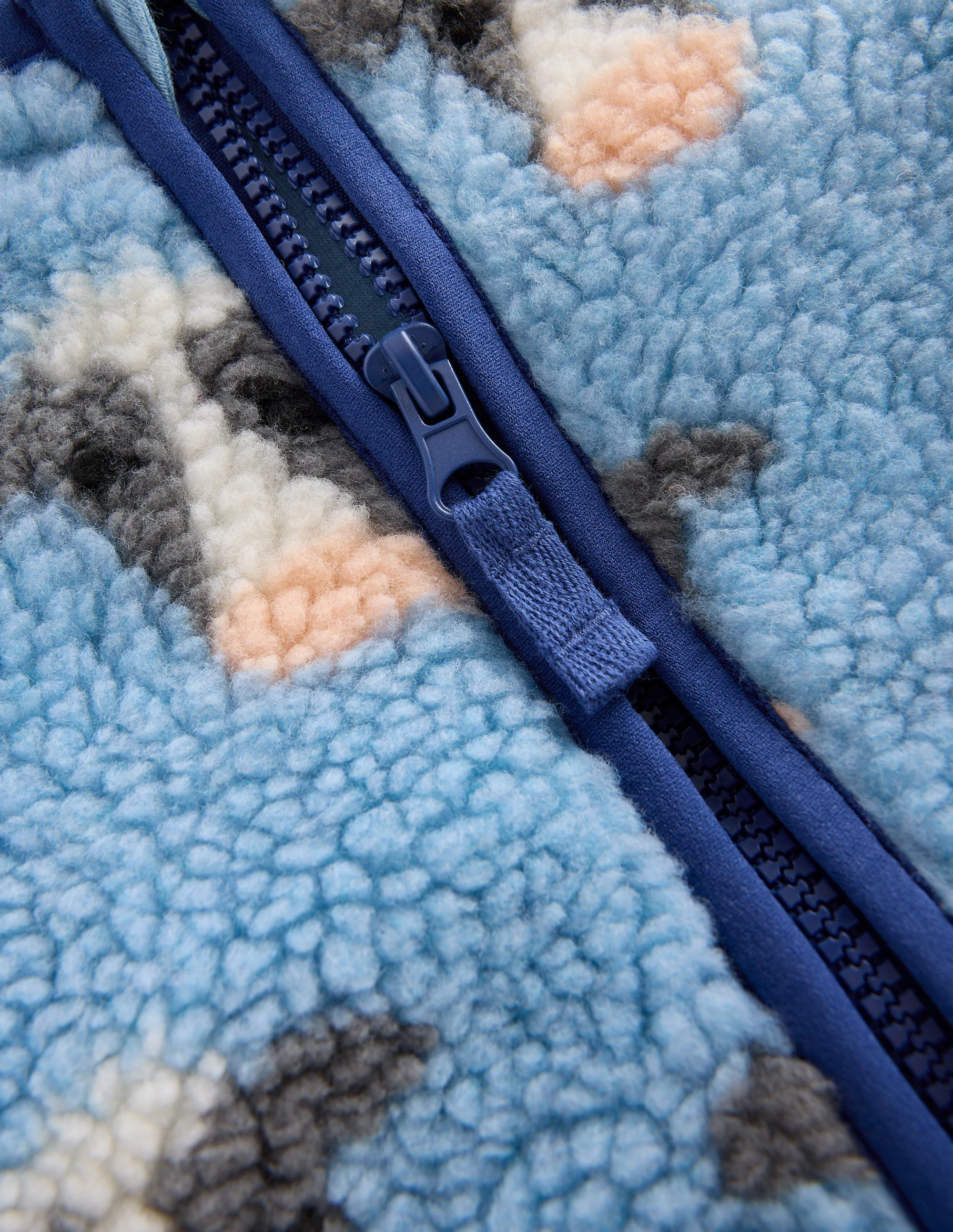 Cosy Borg Jacket-Glacier Blue Cows - Image 3