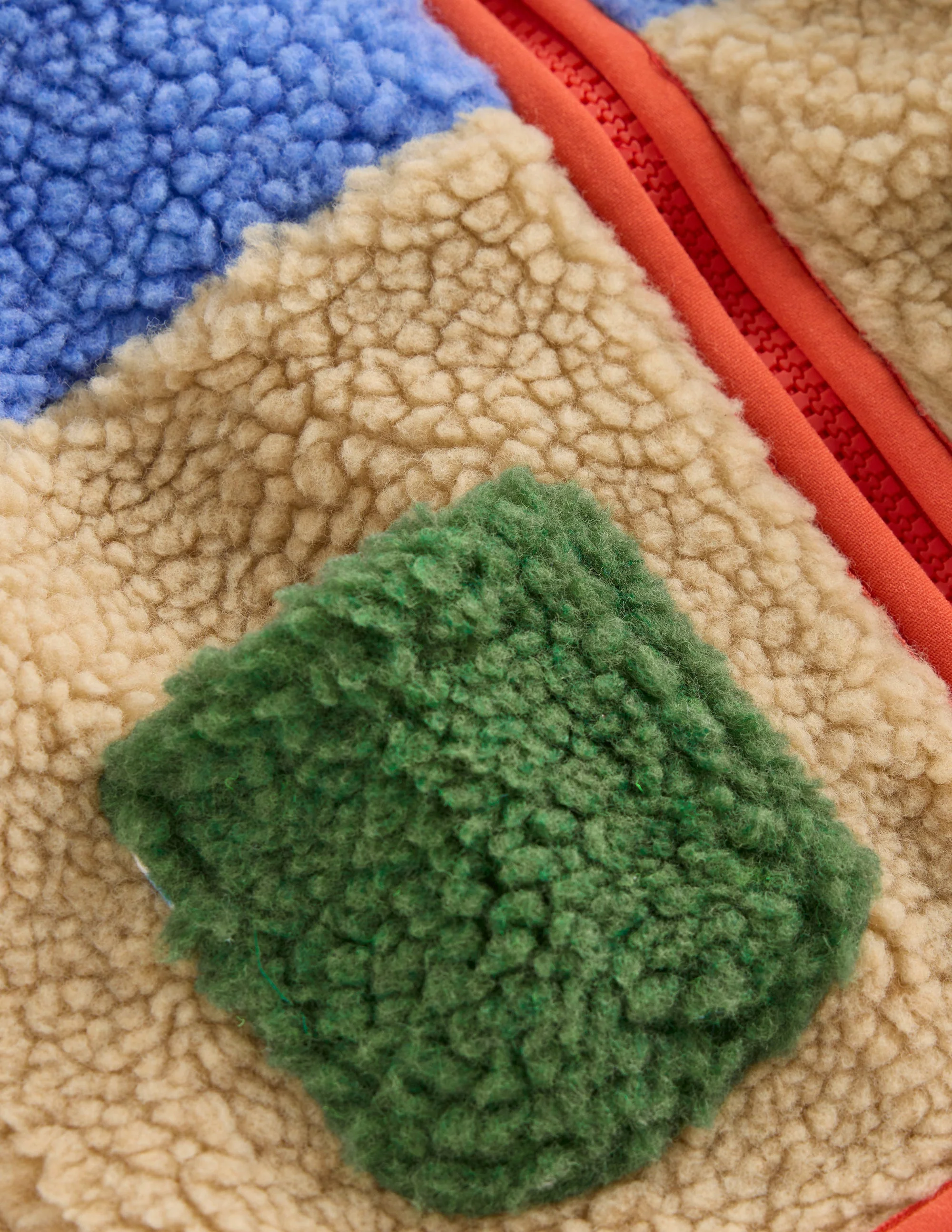 Cosy Borg Jacket-Multi Colour Block - Image 3