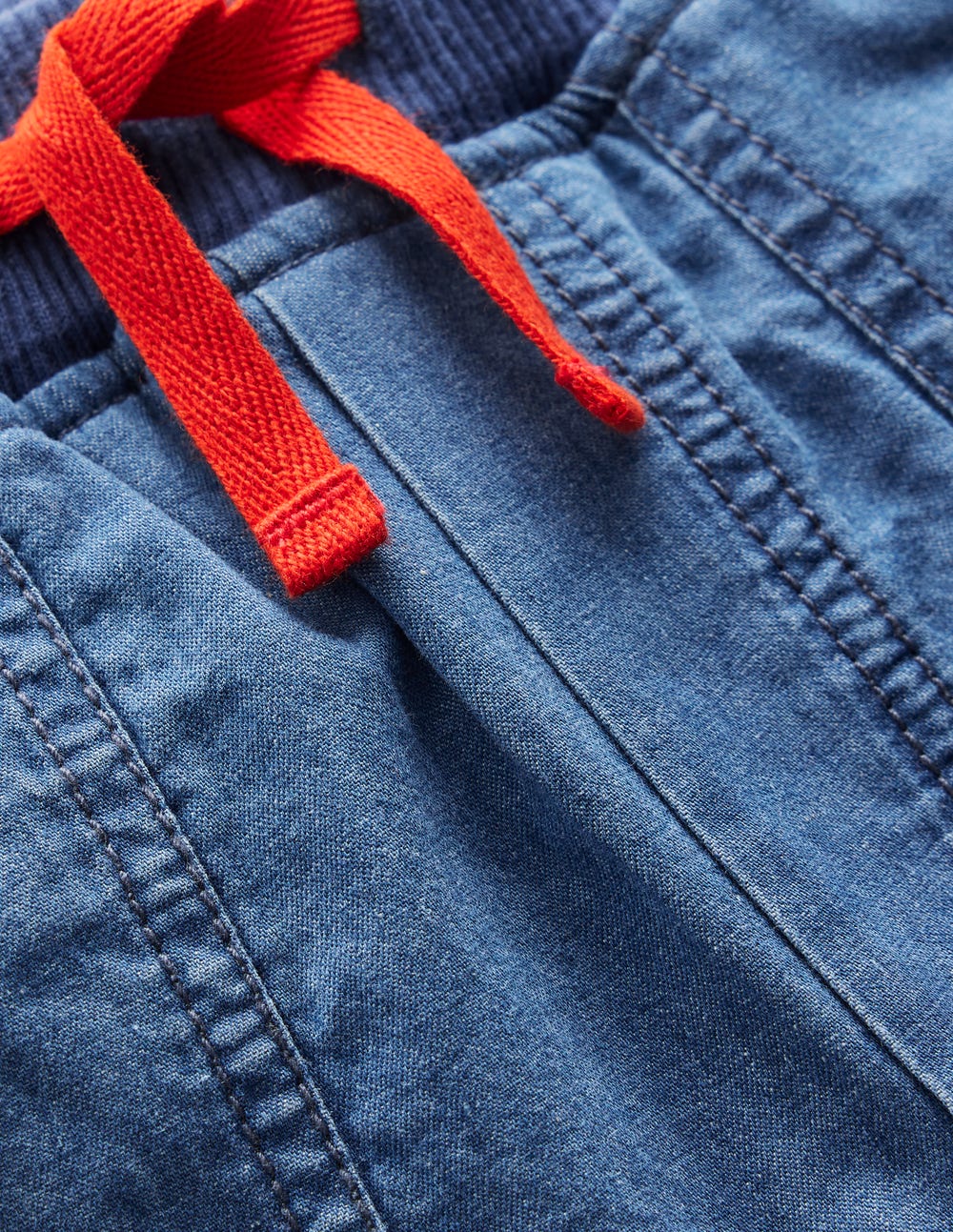 Cosy Lined Trousers-Blue Chambray - Image 3