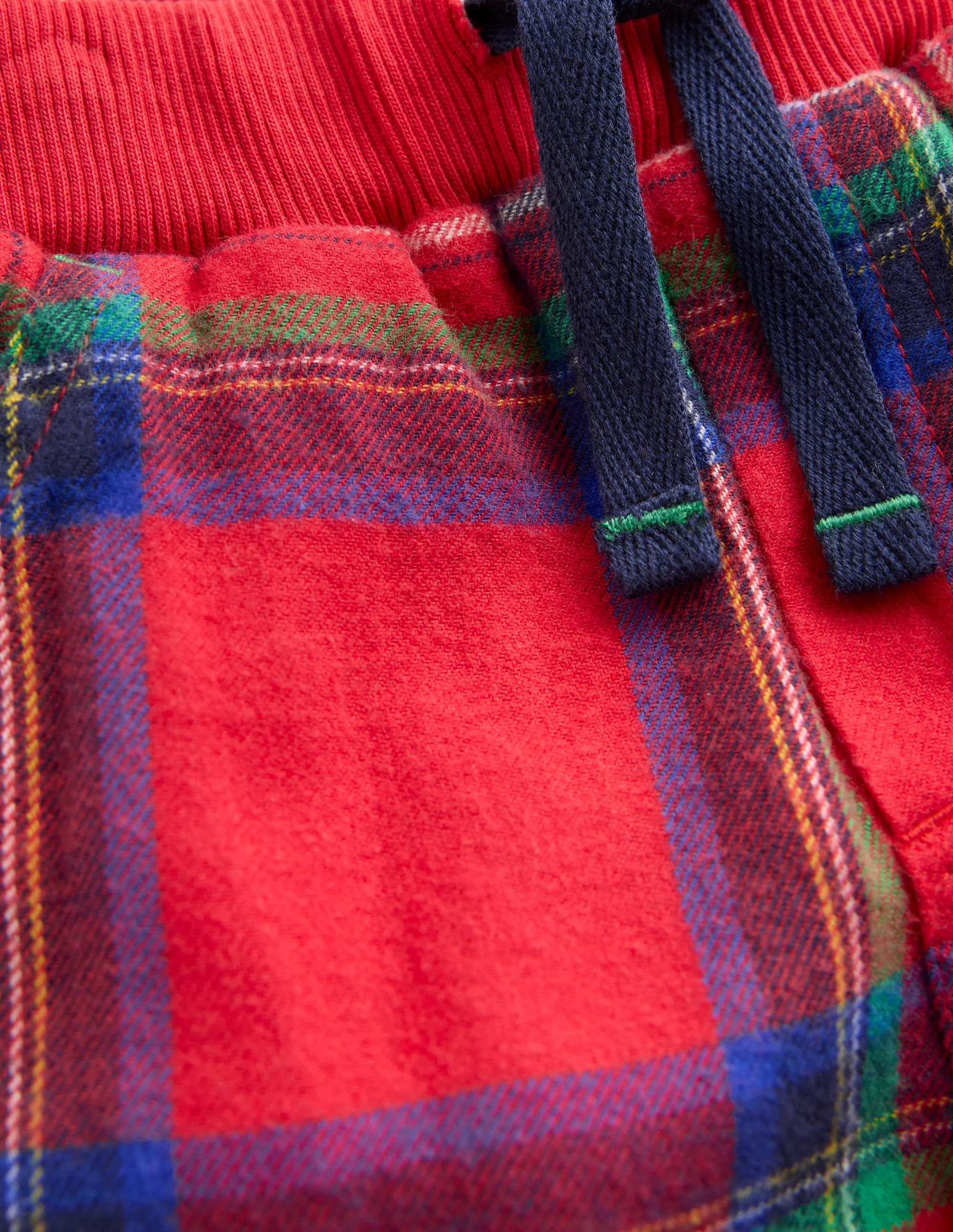 Cosy Lined Trousers-Red Check - Image 3