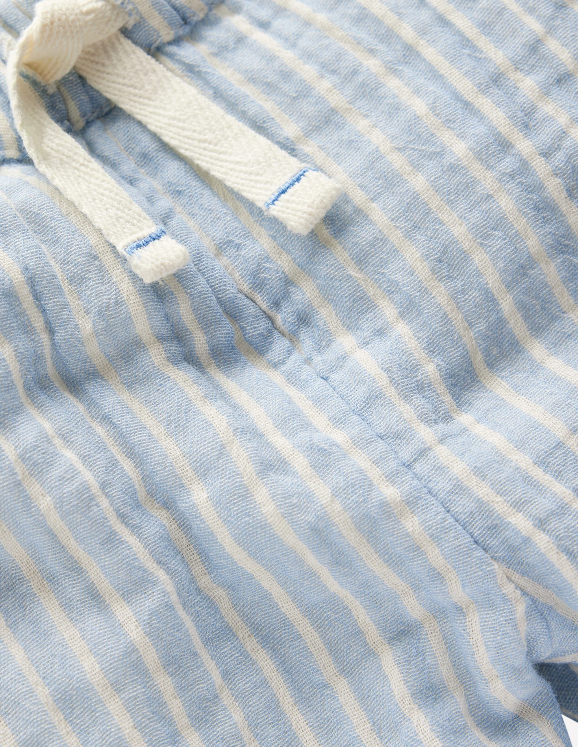 Double Cloth Trousers-Light Blue Stripe - Image 3
