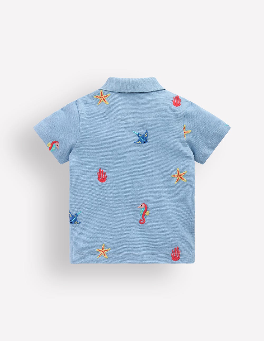 Embroidered Polo-Glacier Blue - Image 2
