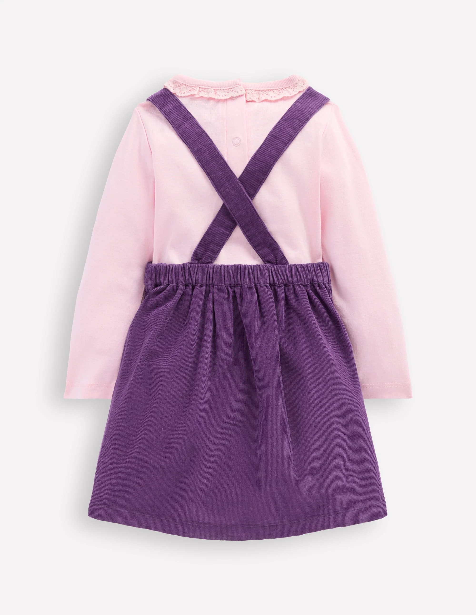Embroidered Woven Pinnie Set-Mystic Purple - Image 2