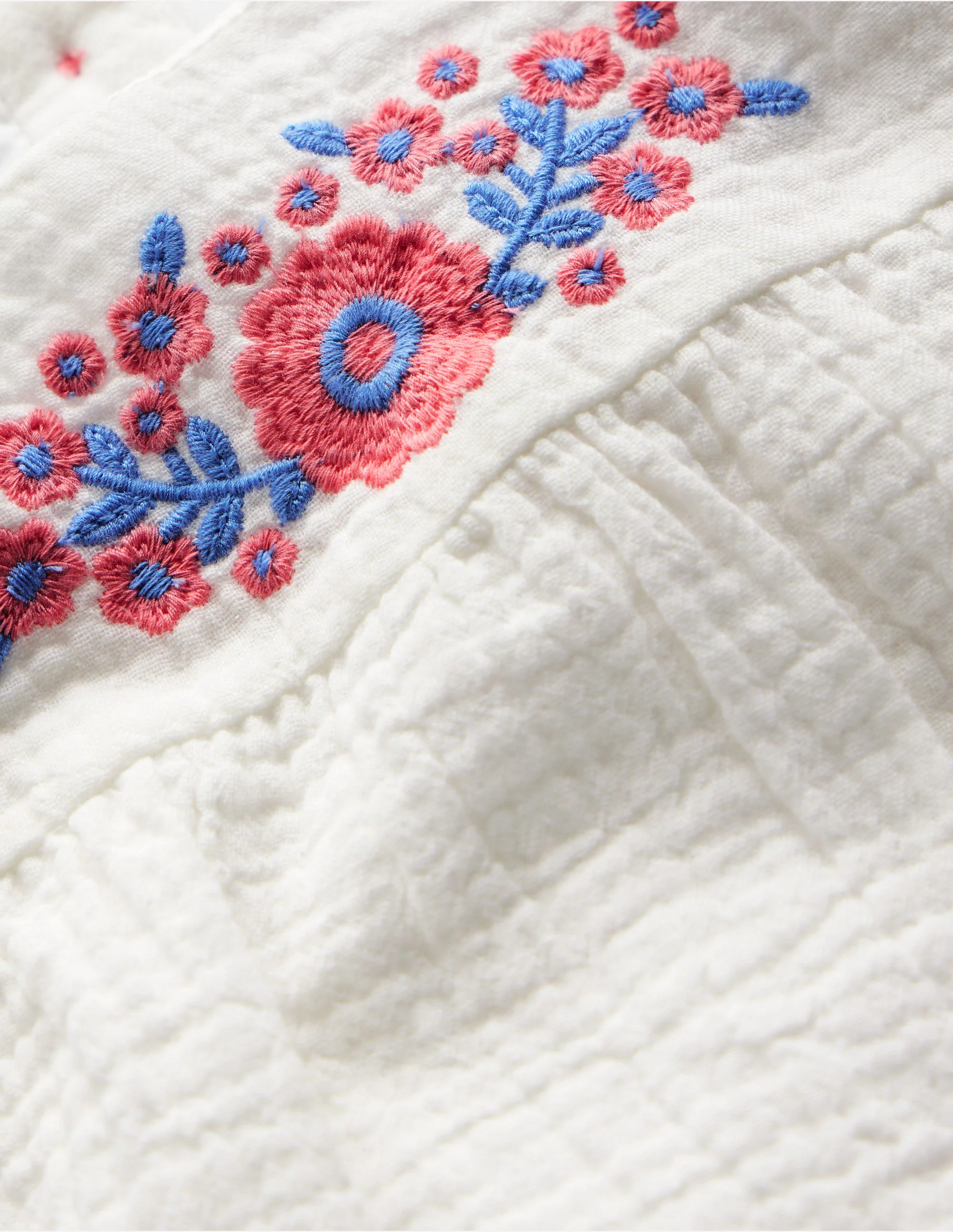 Embroidered Woven Play Set-White Embroidered - Image 5