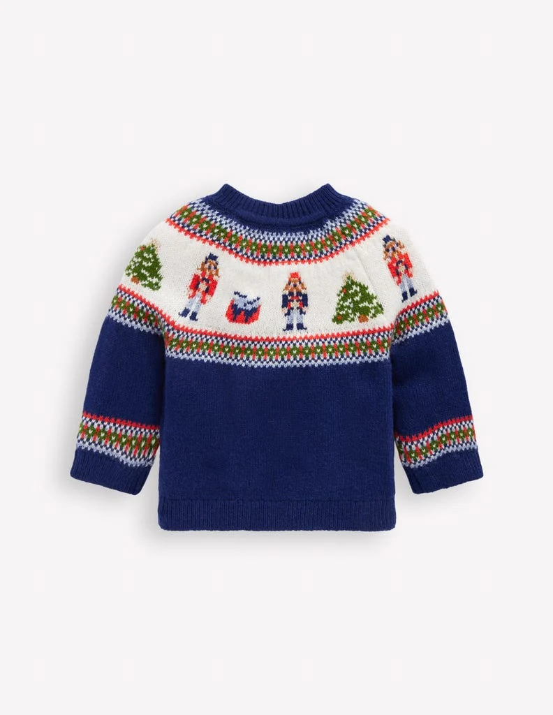 Fair isle Jumper-College Navy Nutcracker - Image 2