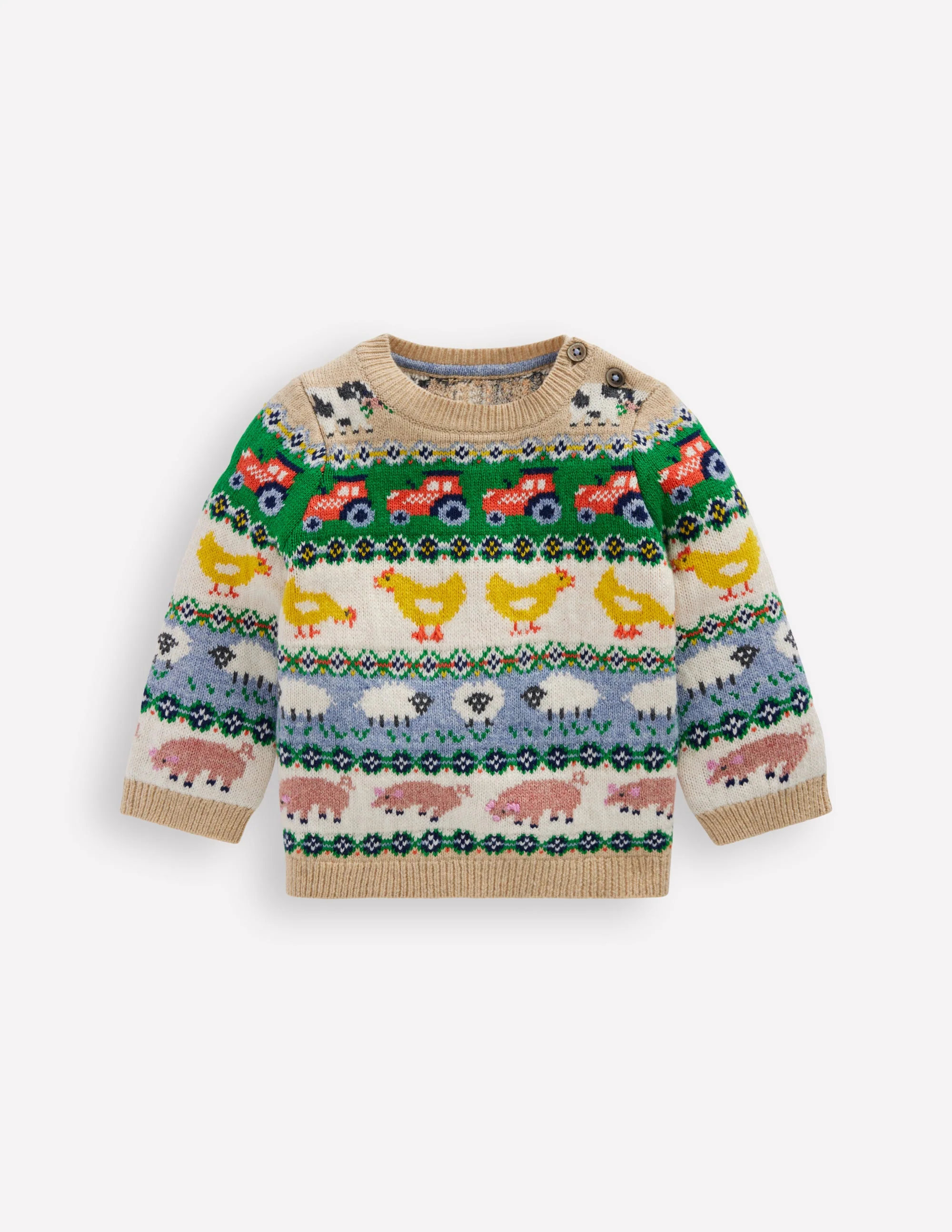 Fair isle Jumper-Multi Easter Fair Isle - Image 2