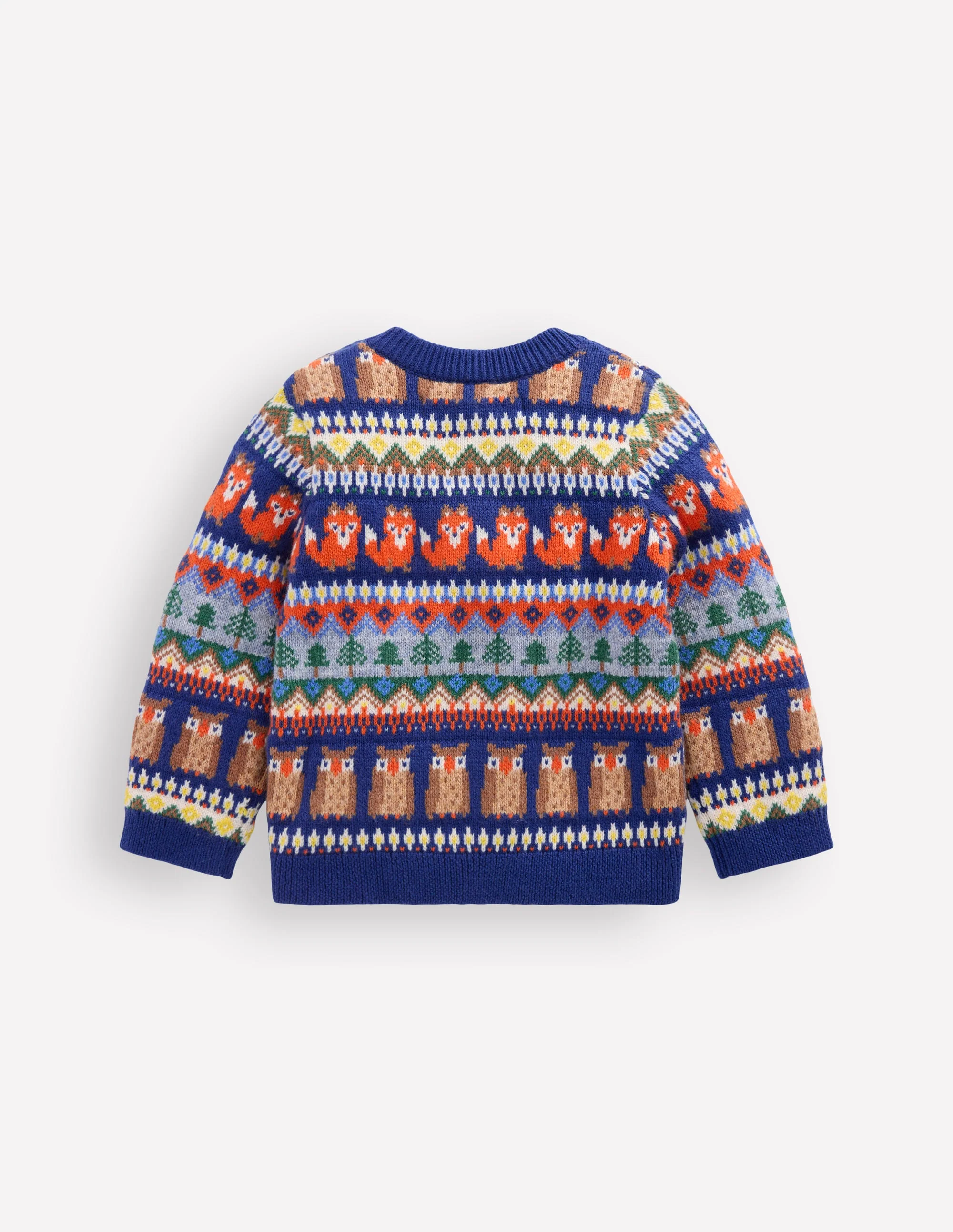 Fair isle Jumper-Multi Woodland Fair Isle - Image 2