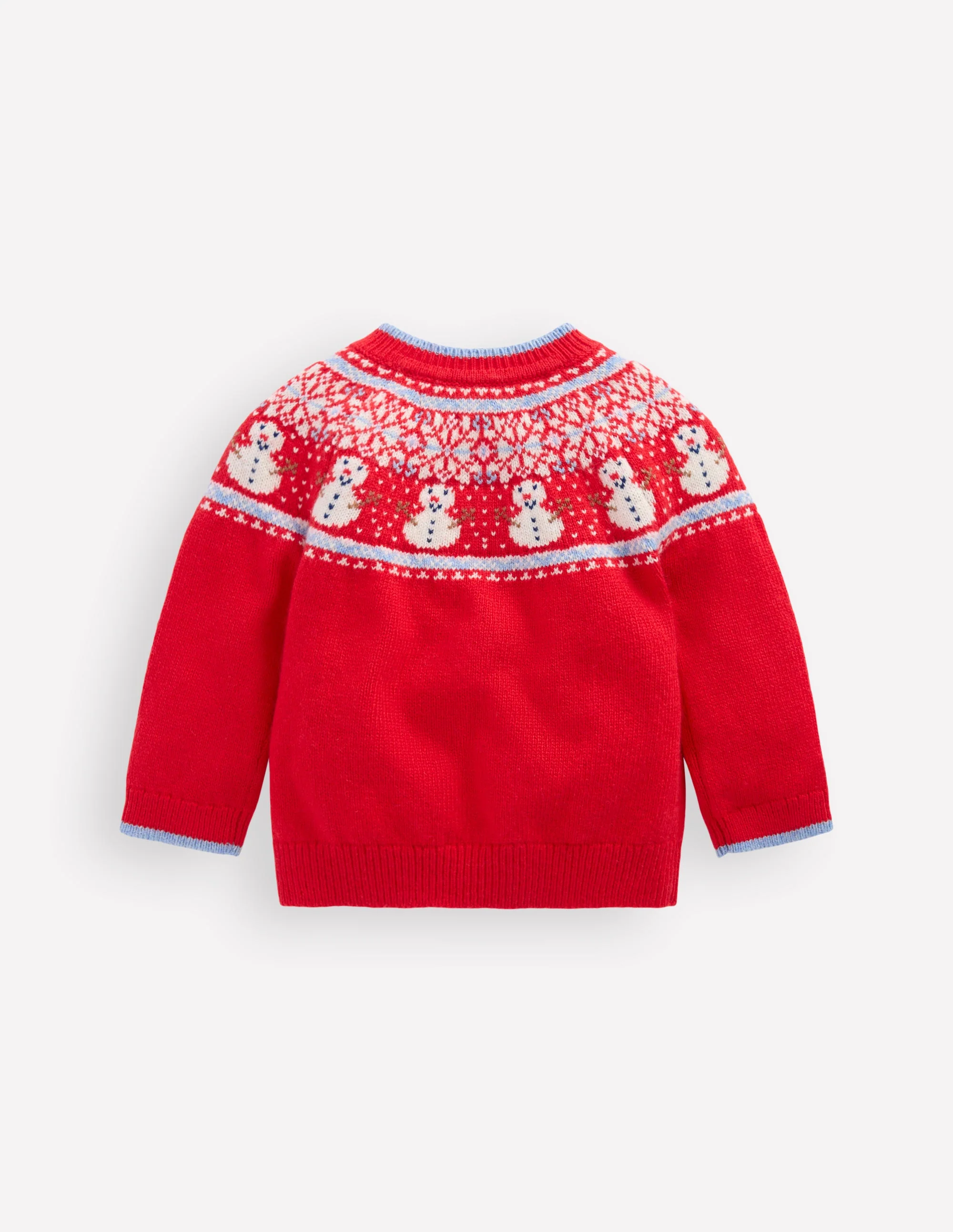 Fair isle Jumper-Red Snowman - Image 2