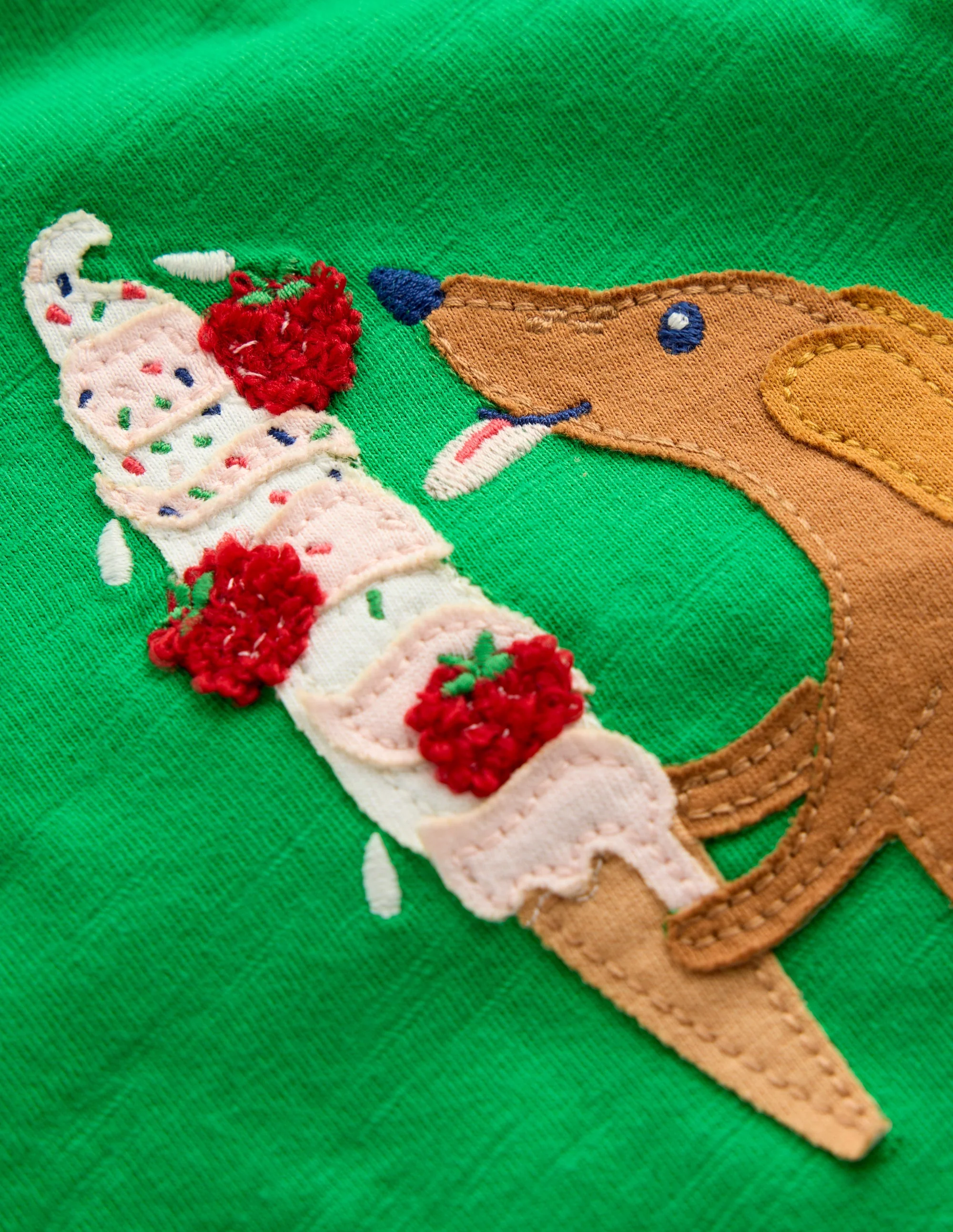 Fun Appliqué T-shirt-Sapling Green - Image 3