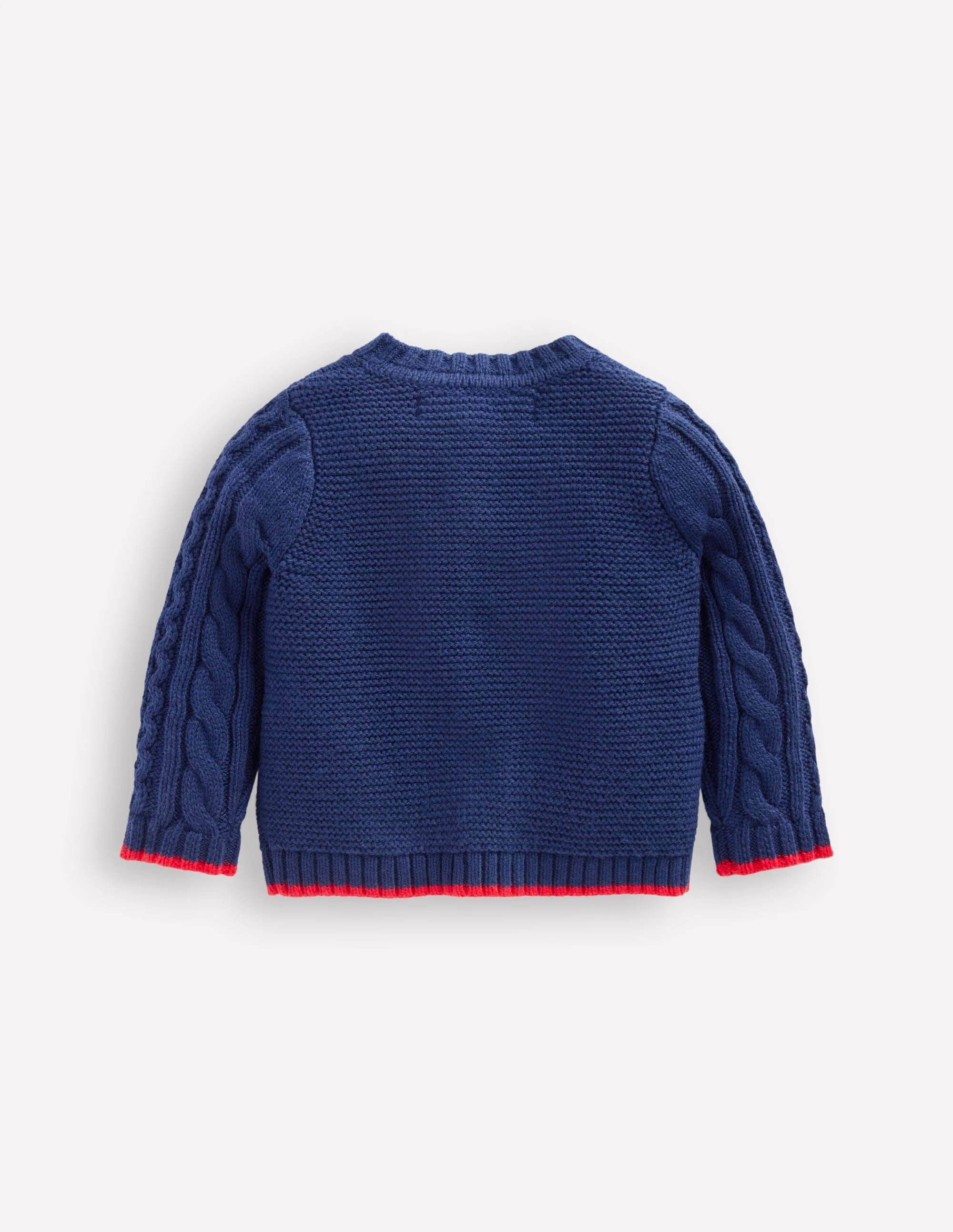 Heritage Cable Cardigan-Medieval Blue - Image 2