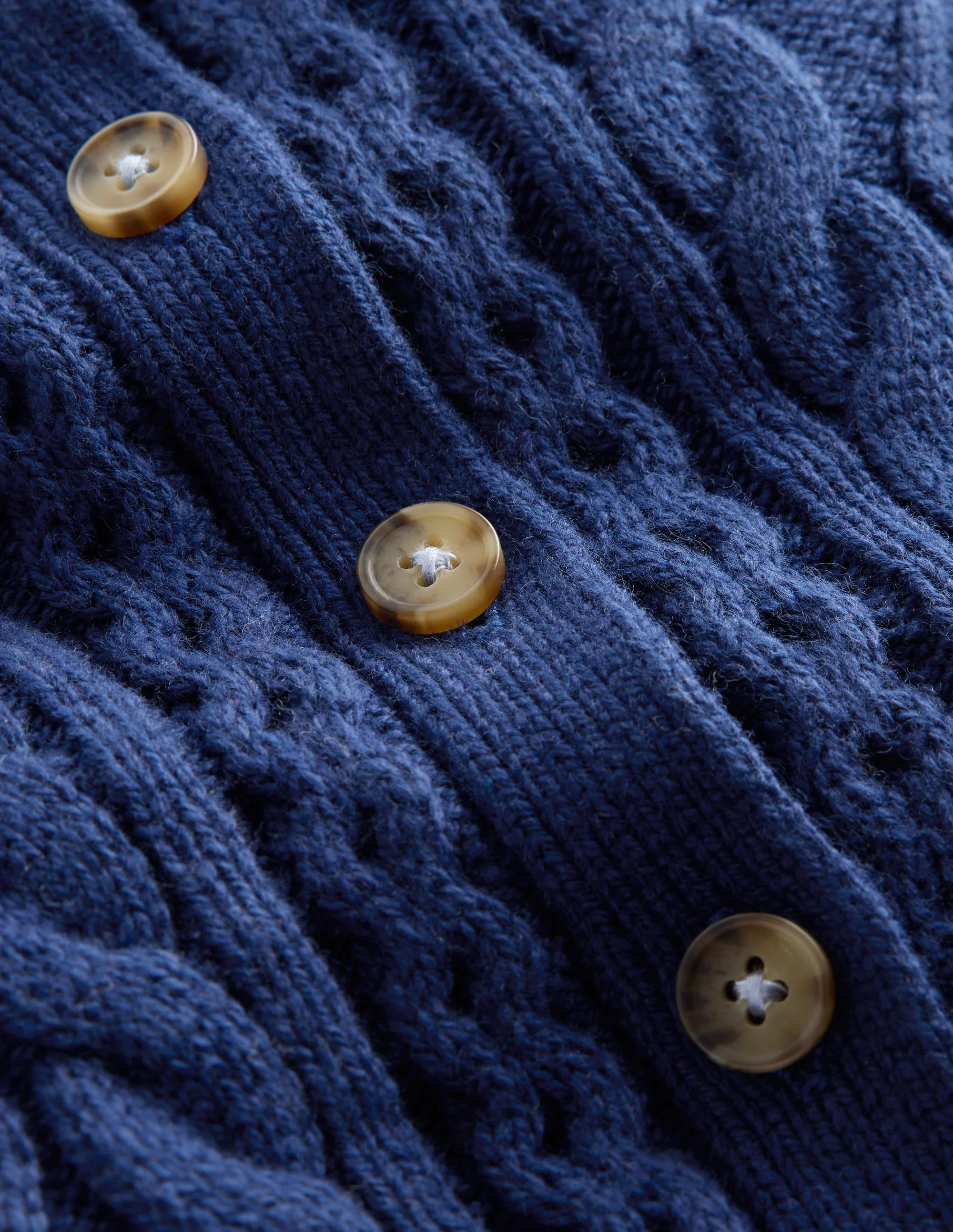 Heritage Cable Cardigan-Medieval Blue - Image 3