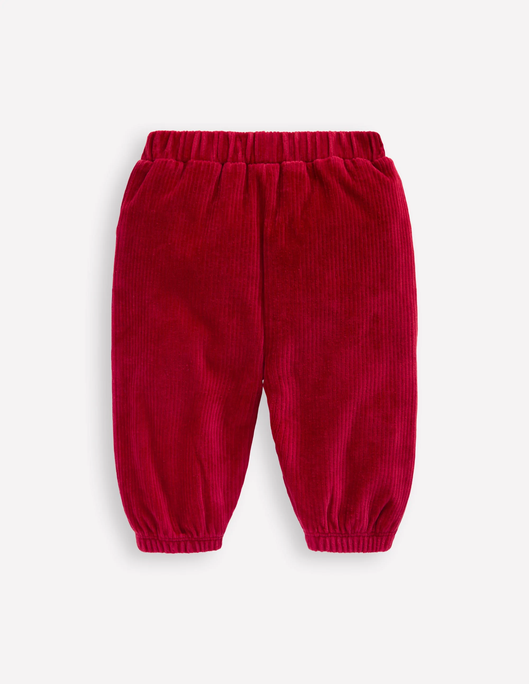 Jersey Cord Trousers-Carmine Red - Image 2