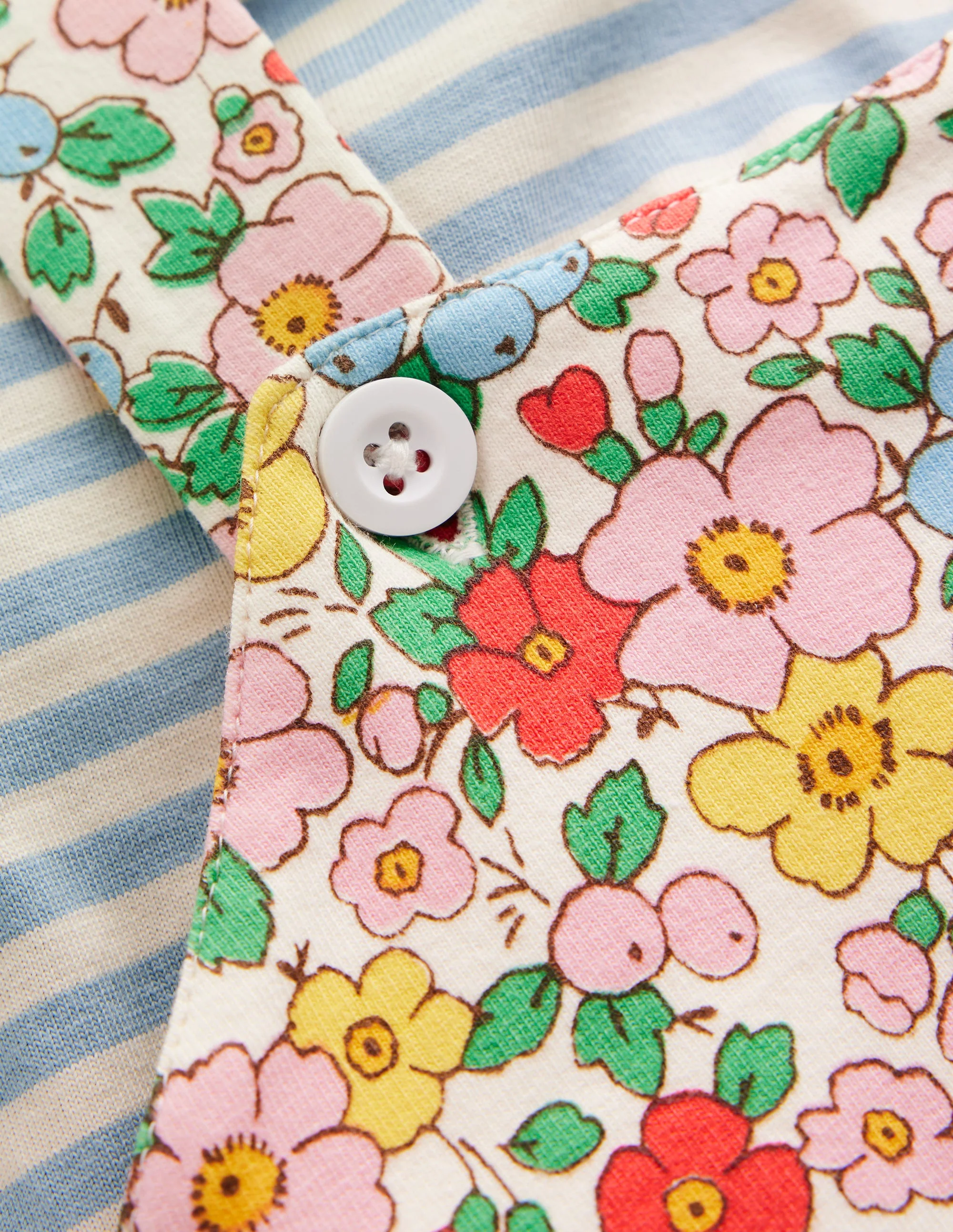 Jersey Dungaree Set-Eggnog Apple Blossom - Image 3