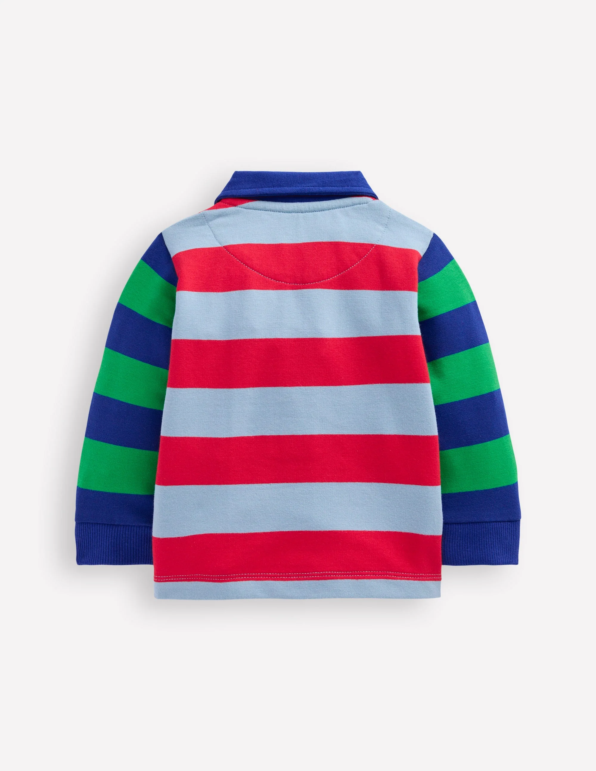 Jersey Sweat Rugby Shirt-Multi Stripes - Image 2