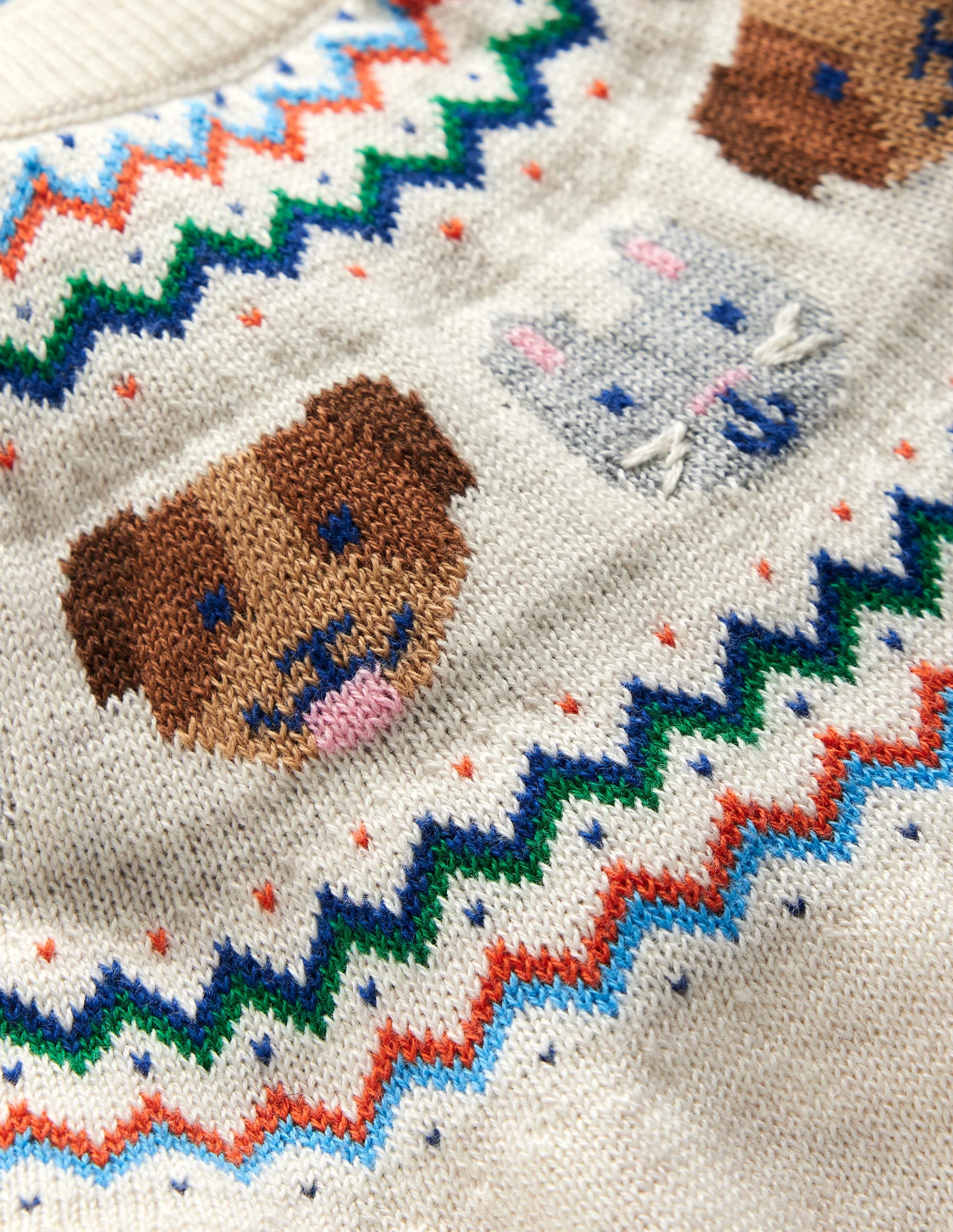 Knitted Play Set-Ecru Marl Pets - Image 3