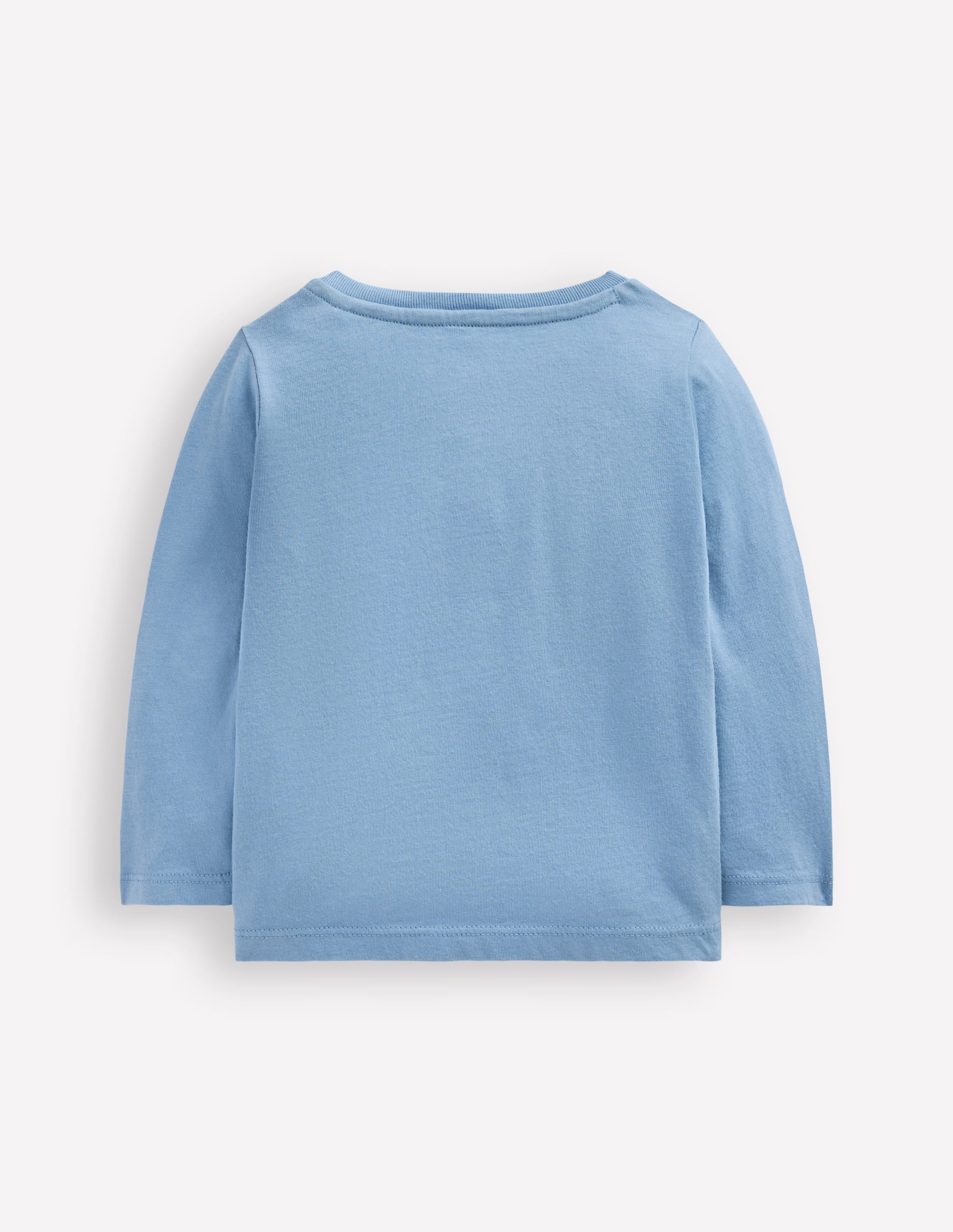 Long Sleeve Appliqué T-Shirt-Blue Rockets - Image 2