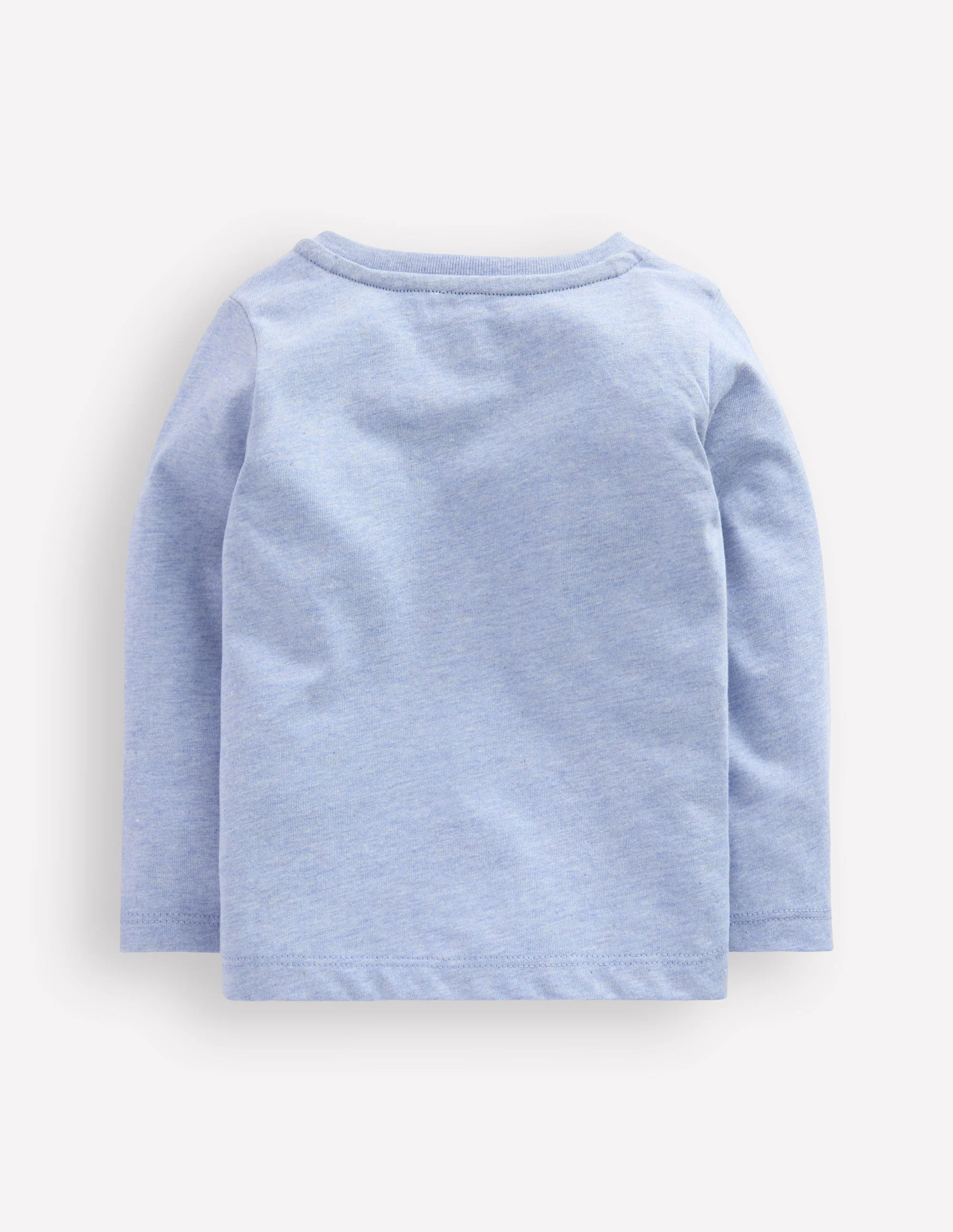 Long Sleeve Appliqué T-Shirt-Light Blue Dippy Egg - Image 2