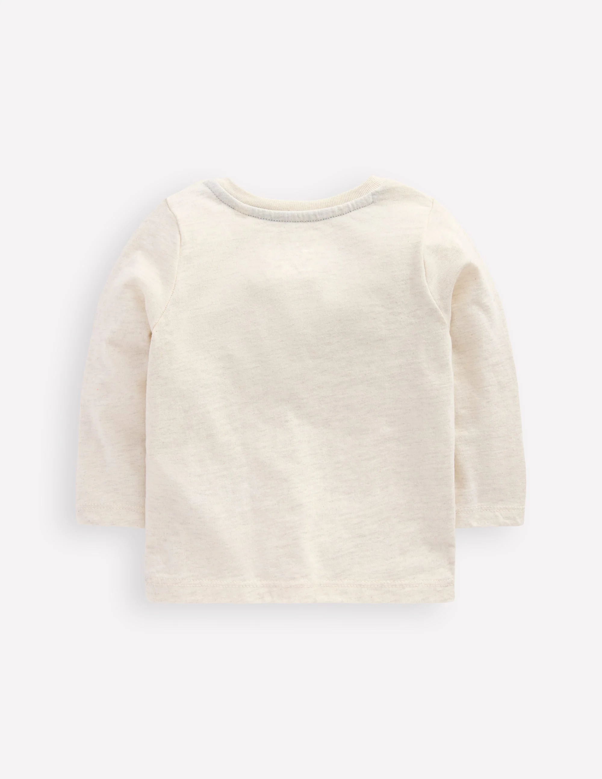 Long Sleeve Appliqué T-Shirt-Oatmeal Mammoth - Image 2