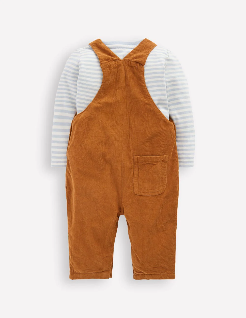 Novelty Cord Dungarees Set-Brown Highland Cow - Image 2