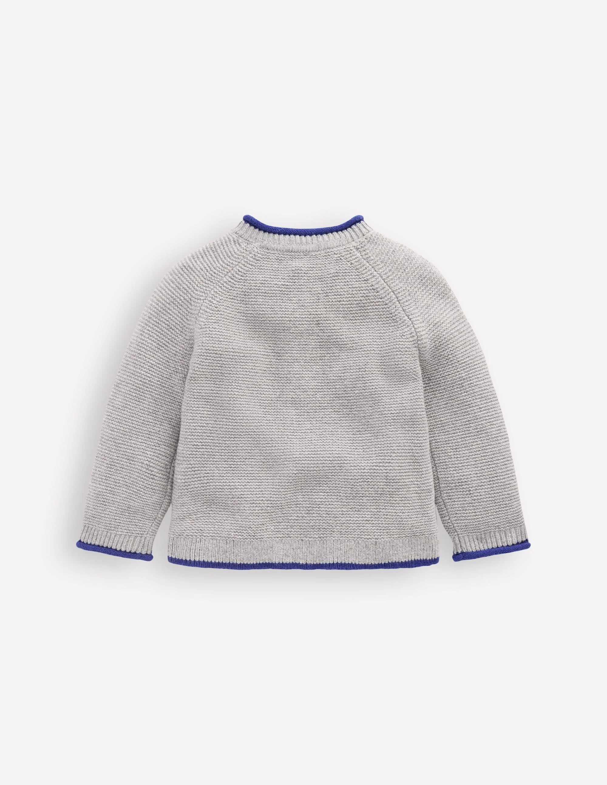 Novelty Logo Cardigan-Grey Marl Cars - Image 2