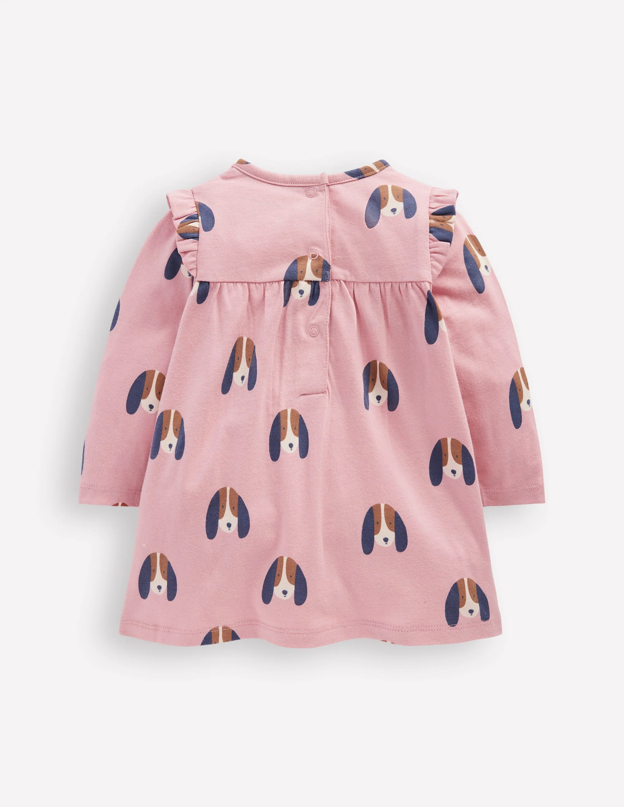 Printed Jersey Dress-Rose Pink Dogs - Image 2