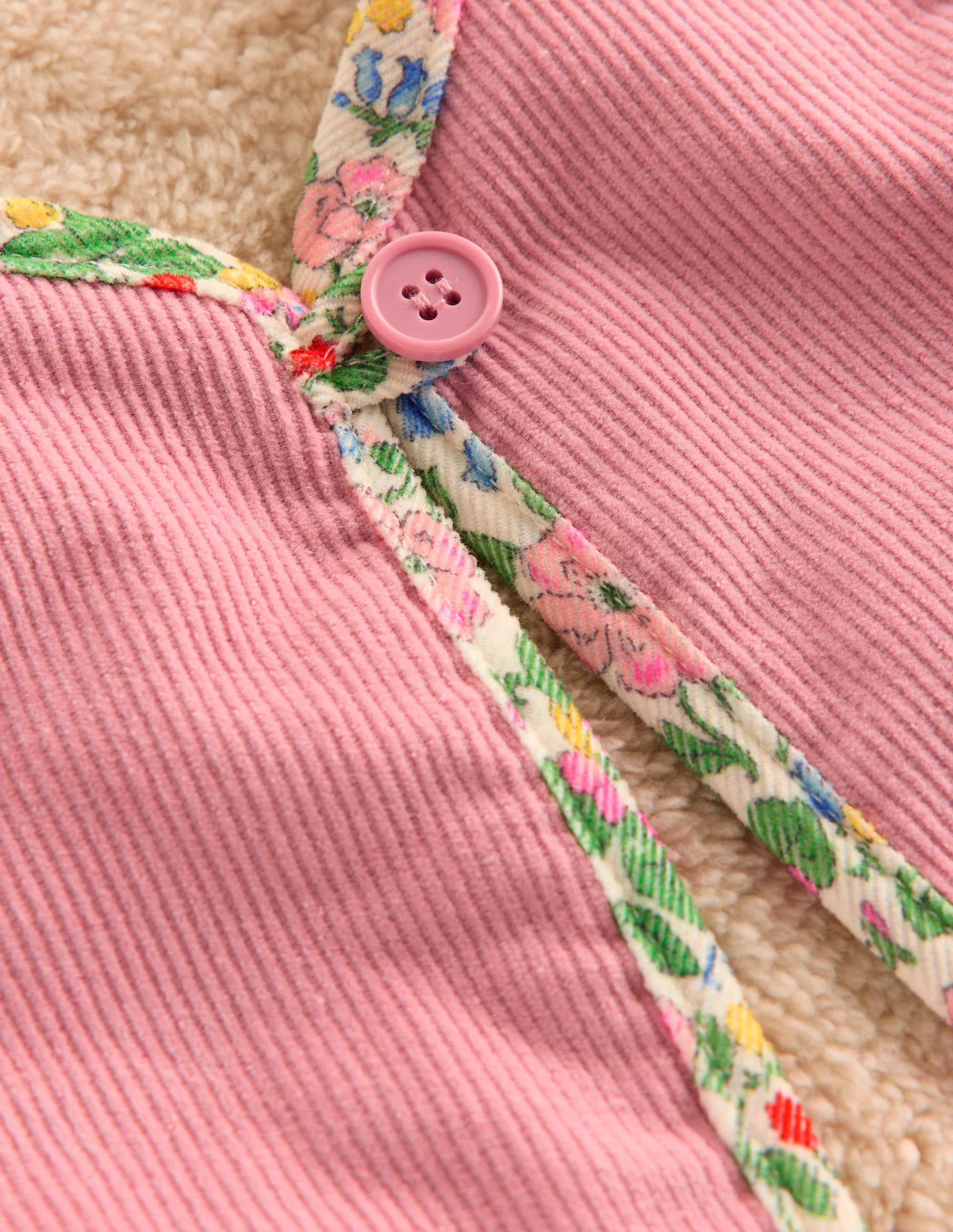 Reversible Embroidered Gilet-Zephyr/Coconut Milk - Image 3