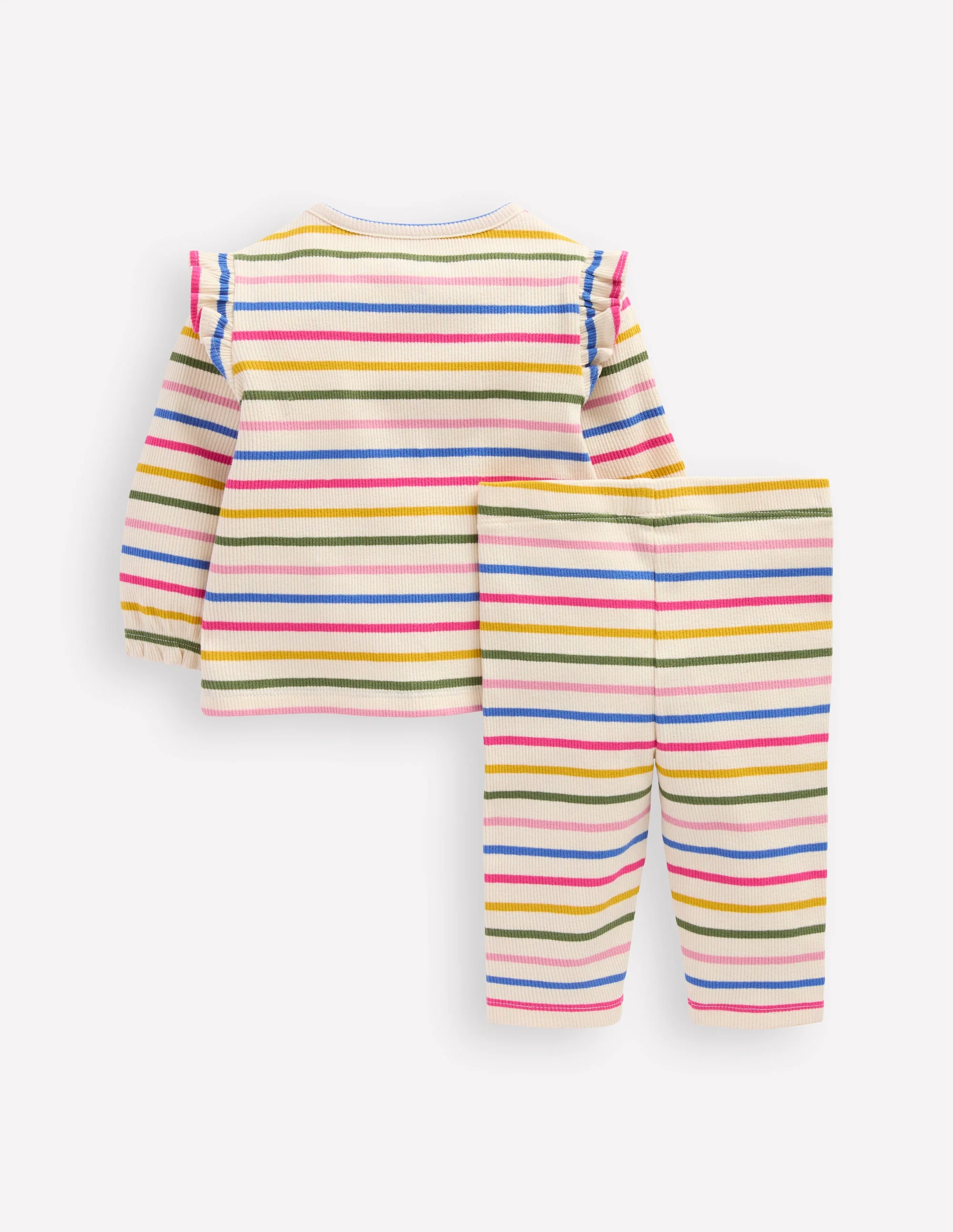 Ribbed Jersey Play Set-Multi Stripe - Image 2