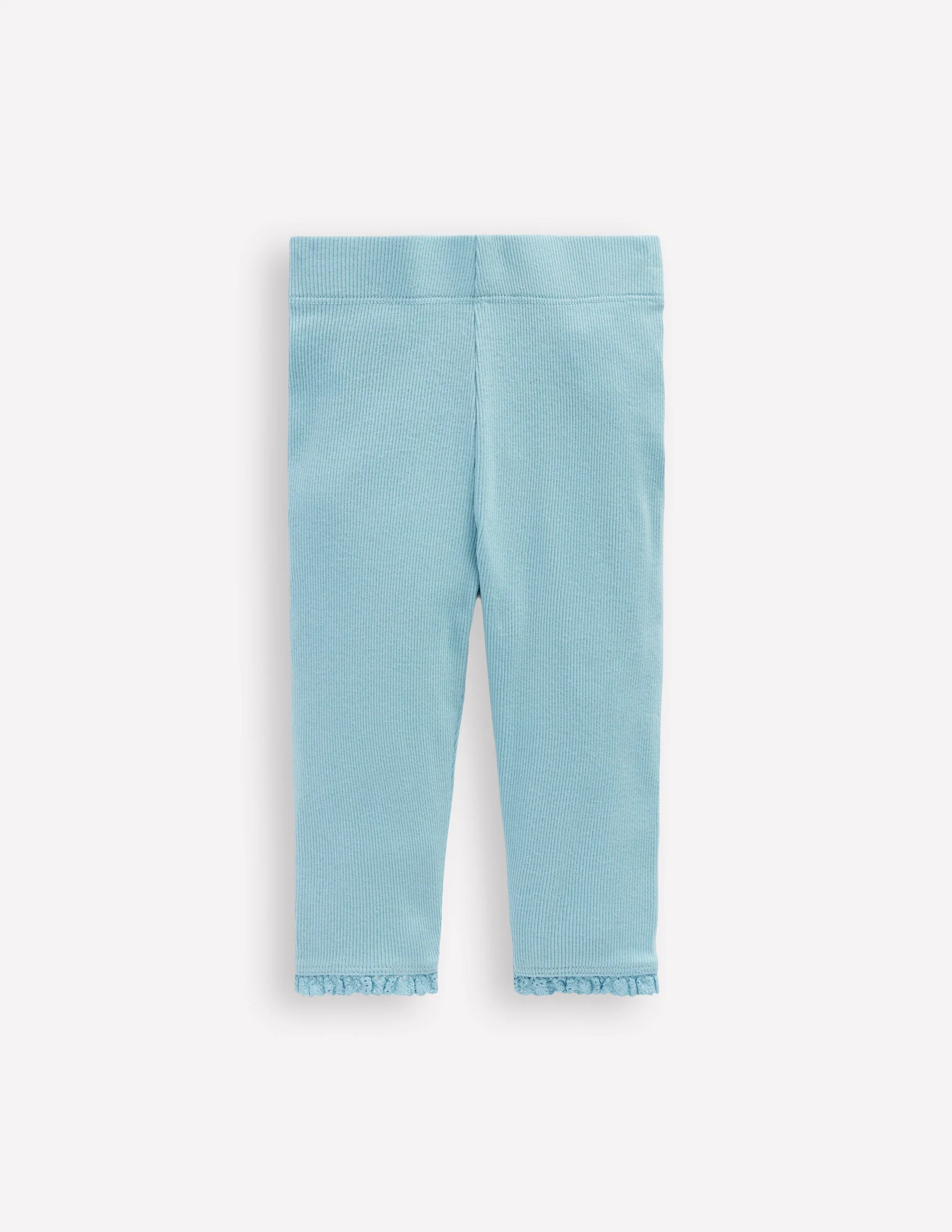 Ribbed Leggings-Vintage Blue