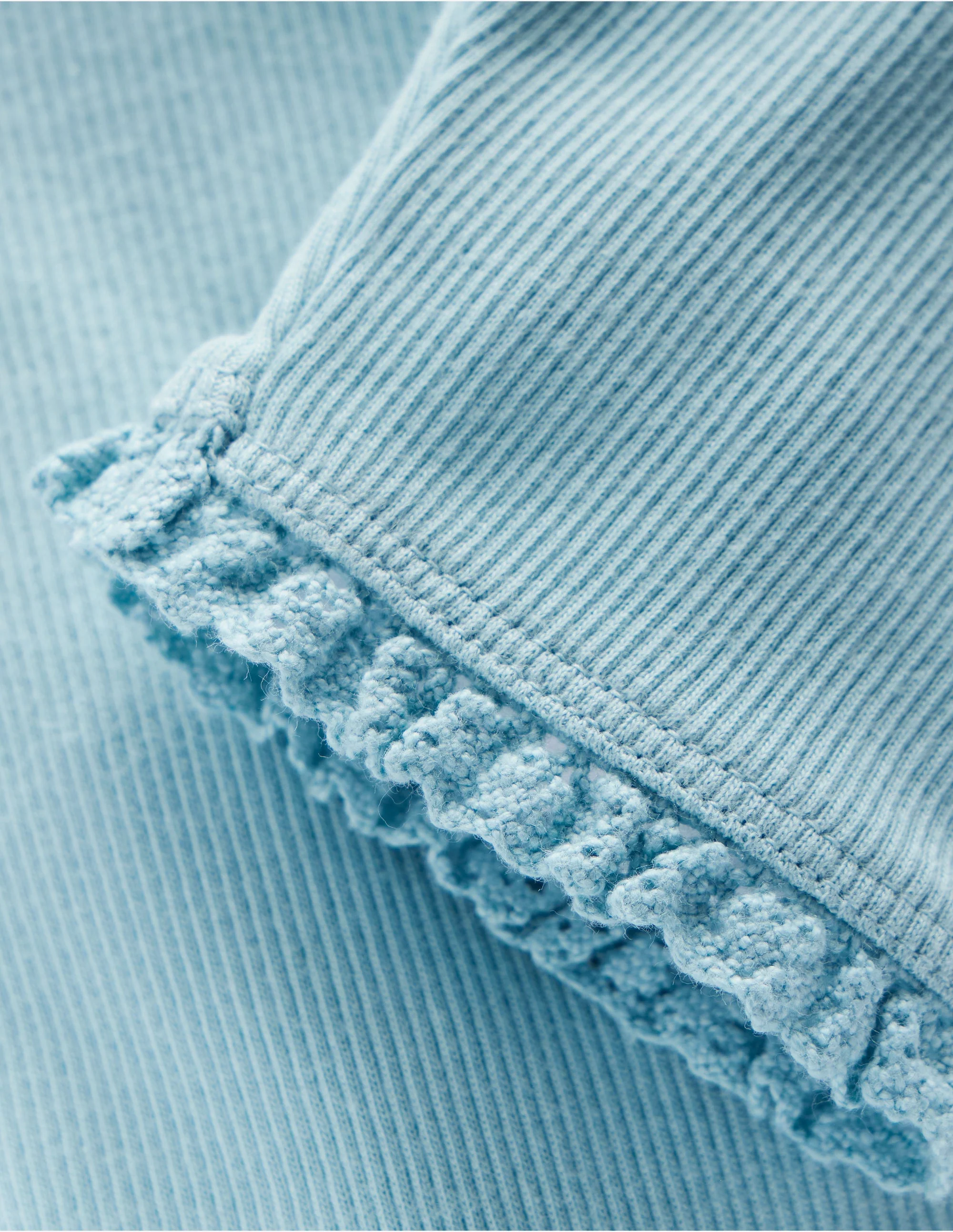 Ribbed Leggings-Vintage Blue - Image 3