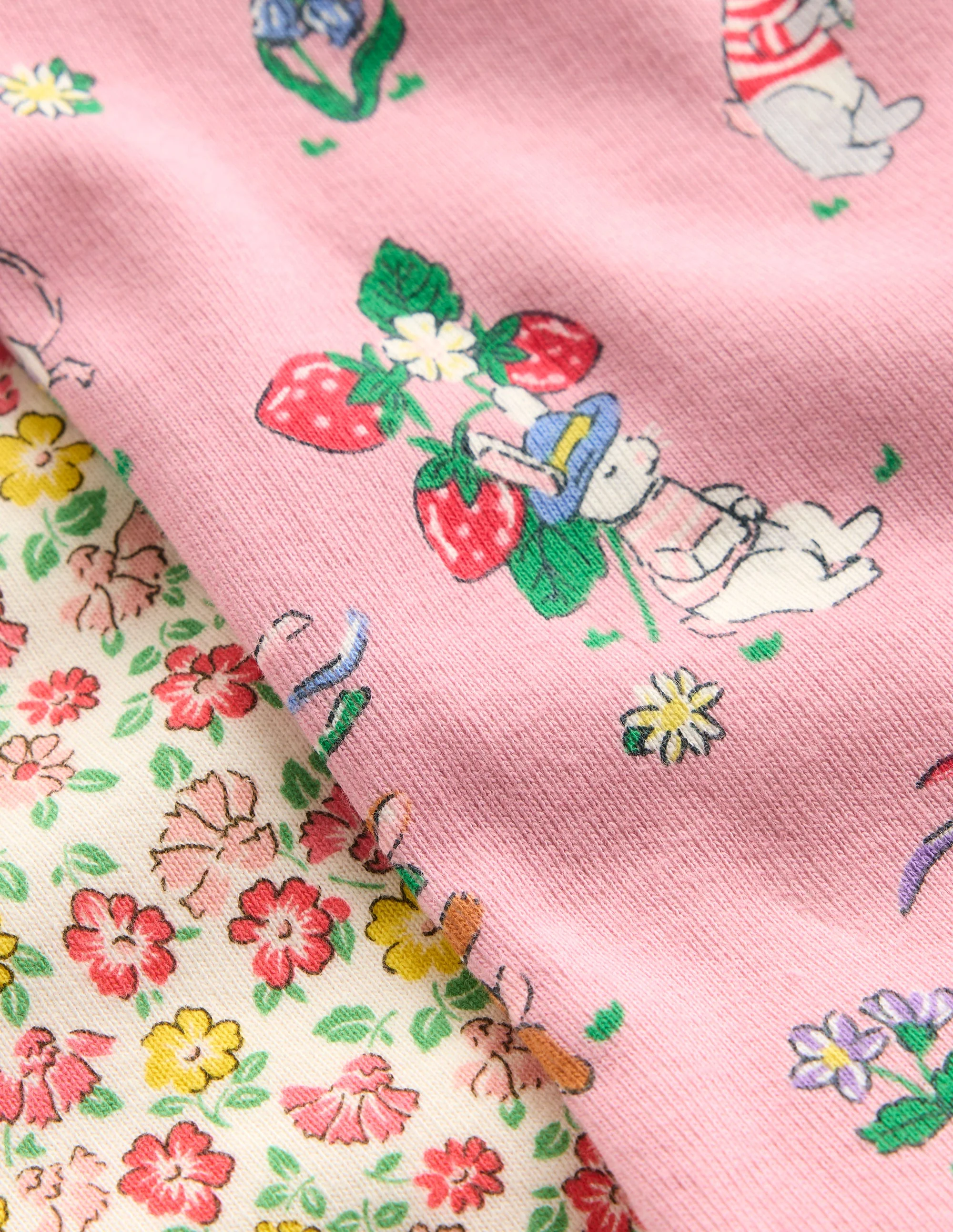 Twin Pack Short Rompers-Multi Summer Flowerbed - Image 6