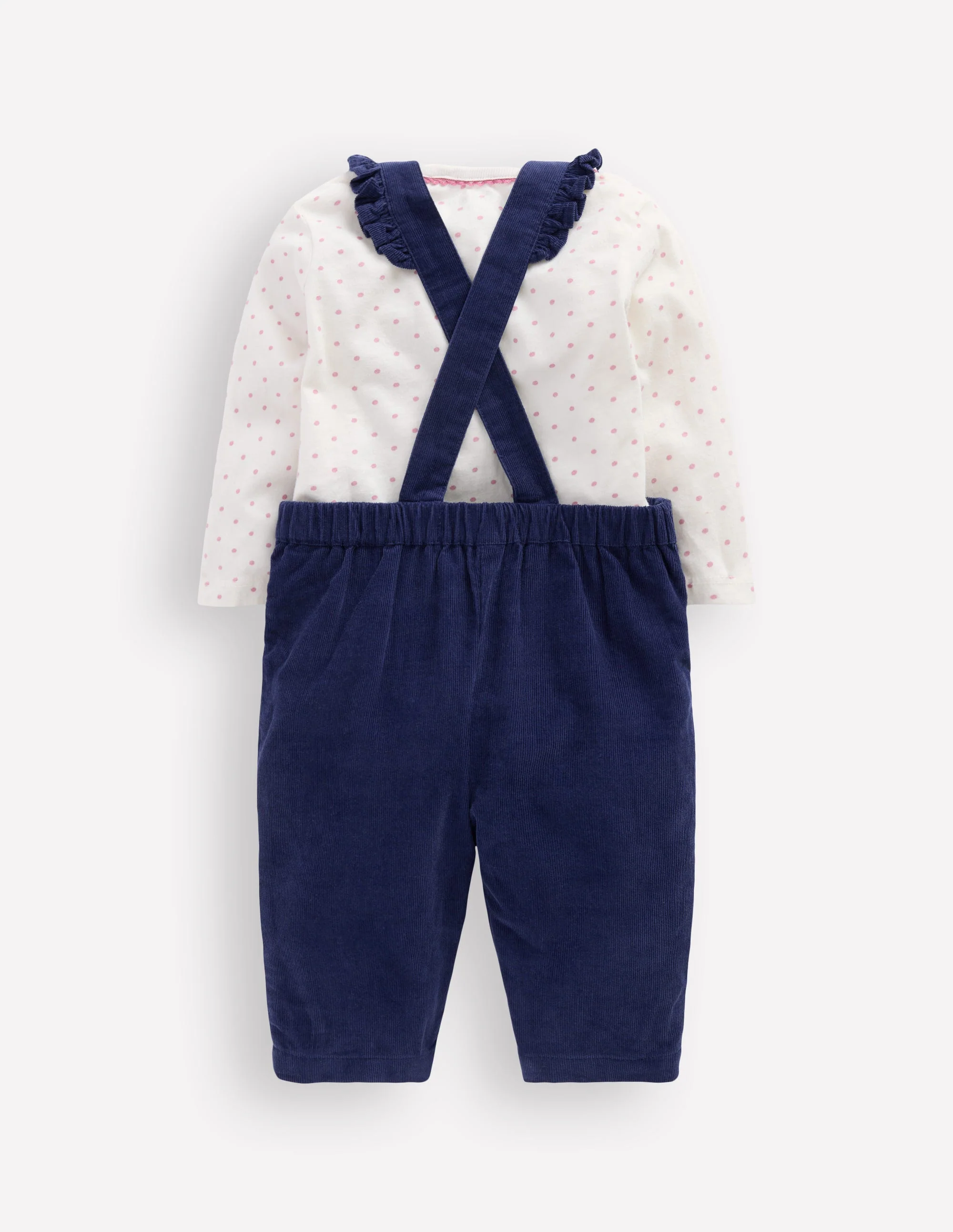 Woven Dungaree Set-Navy Cat - Image 2