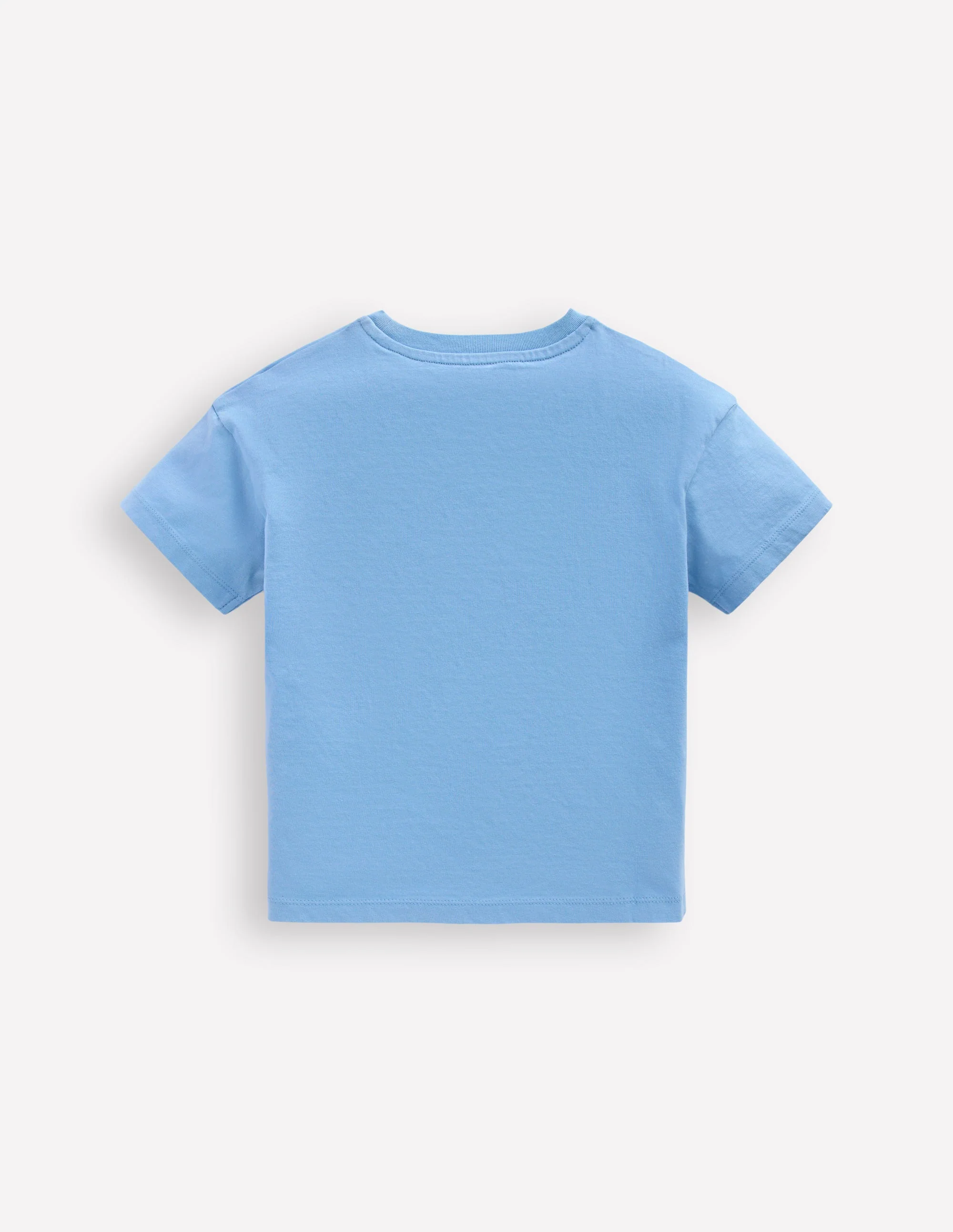 Badge T-Shirt-Glacier Blue Dino - Image 2