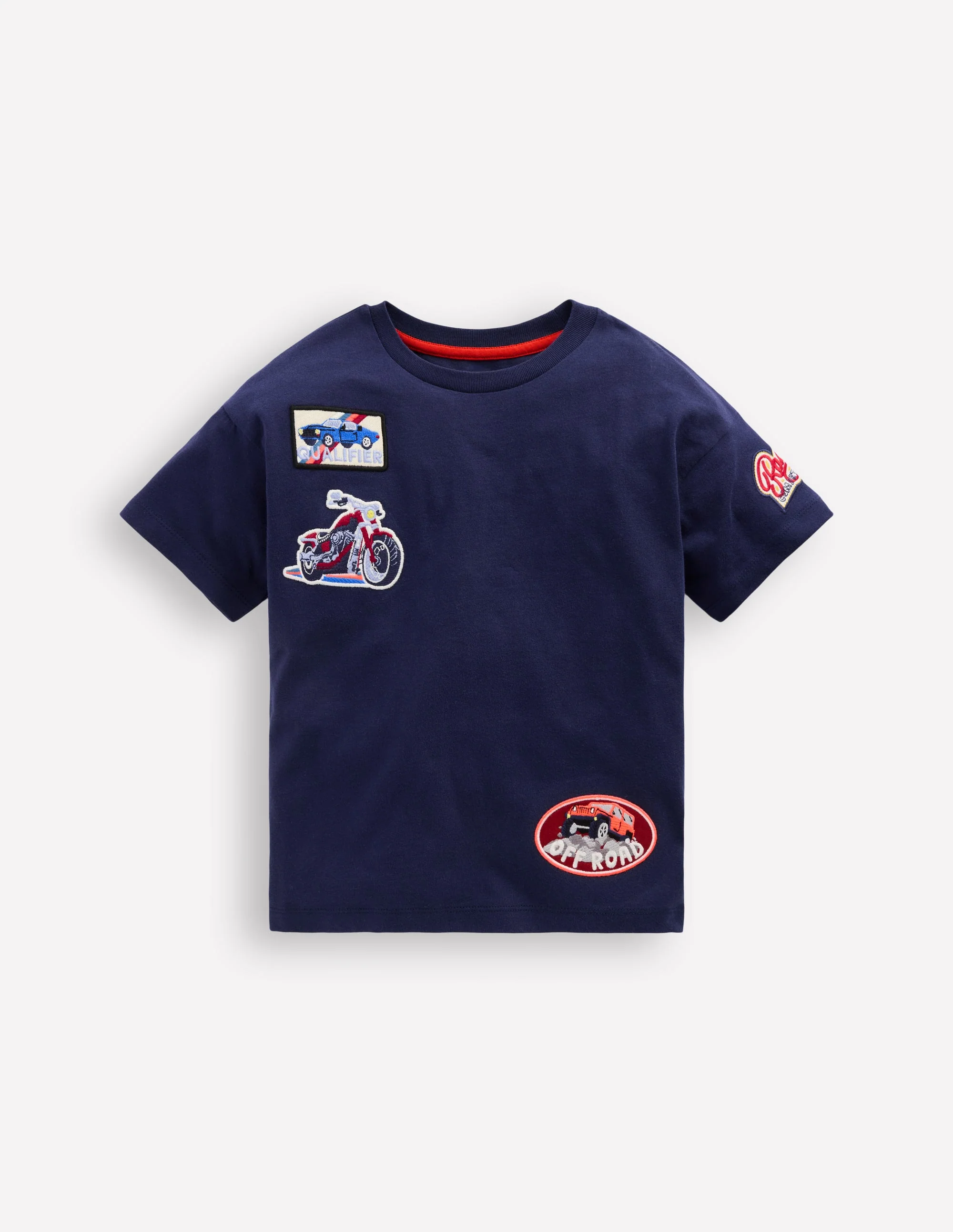 Badge T-Shirt-Navy Cars
