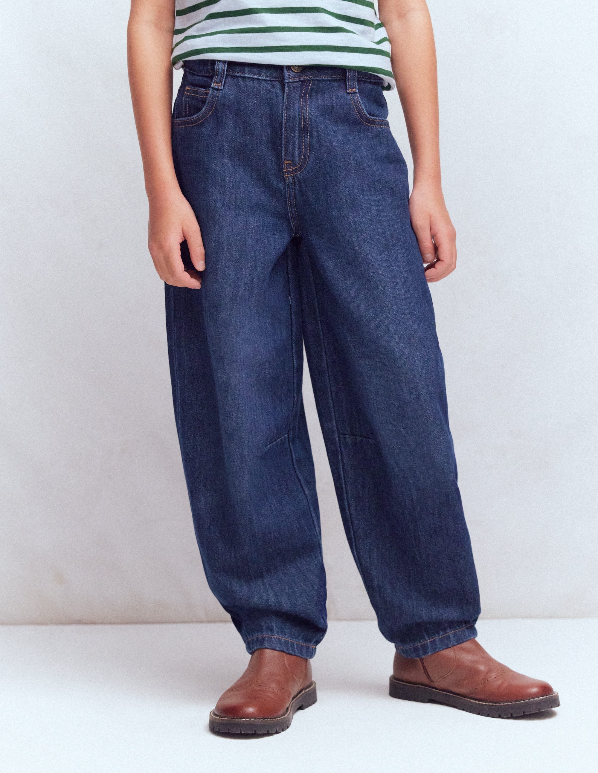 Barrel Jeans-Mid Wash - Image 3