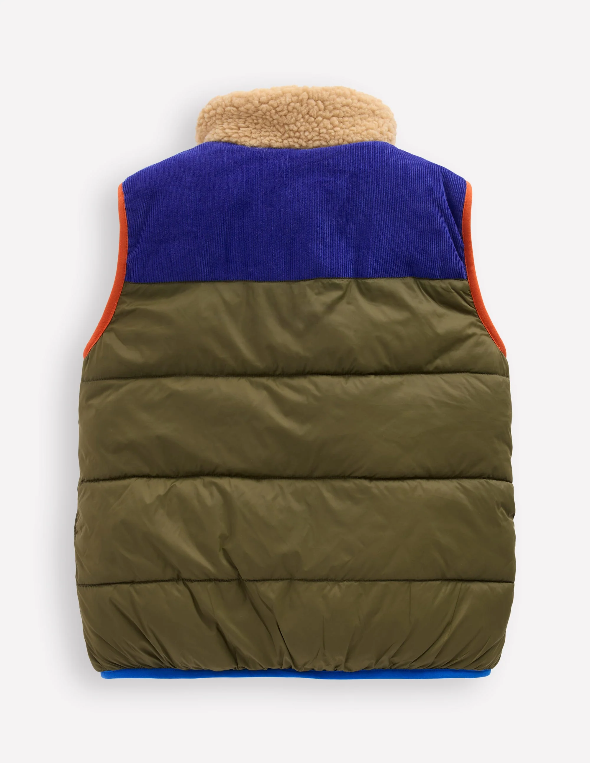 Borg Lined Gilet-Woodland Green - Image 2