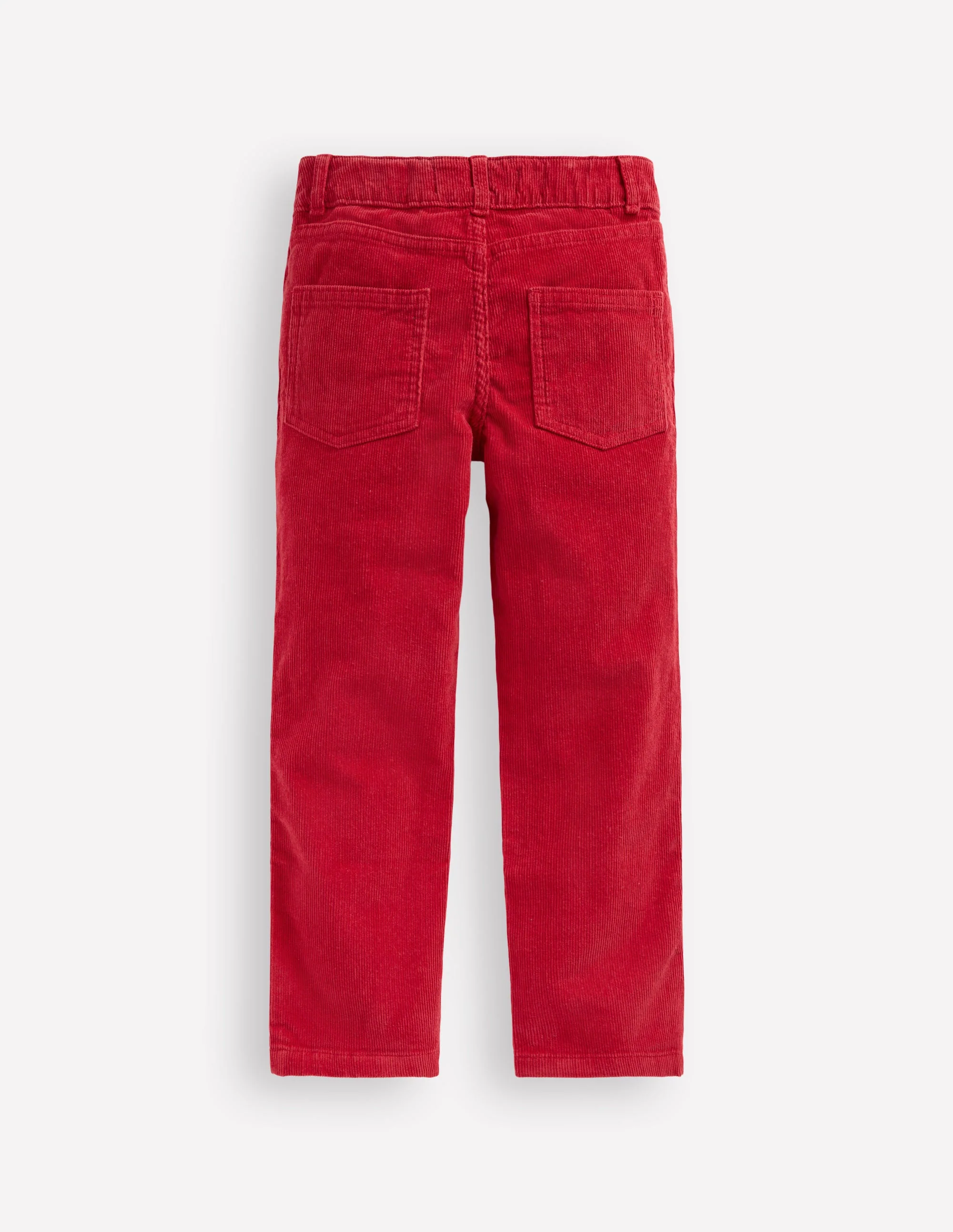 Classic Cord Trousers-Carmine Red - Image 2