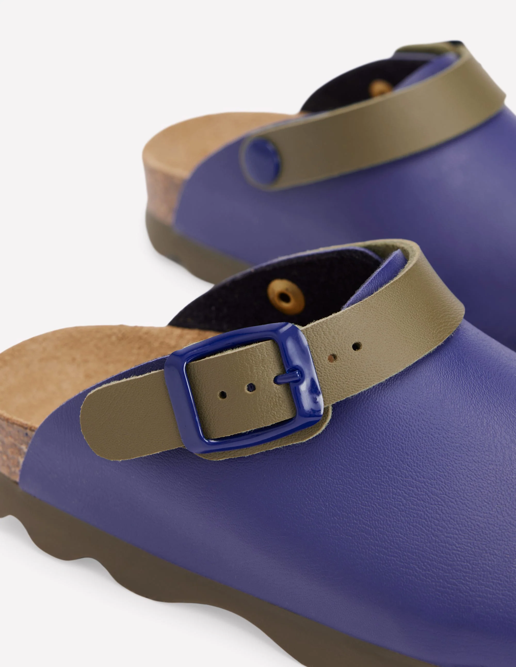 Colourblock Clogs-Navy - Image 3
