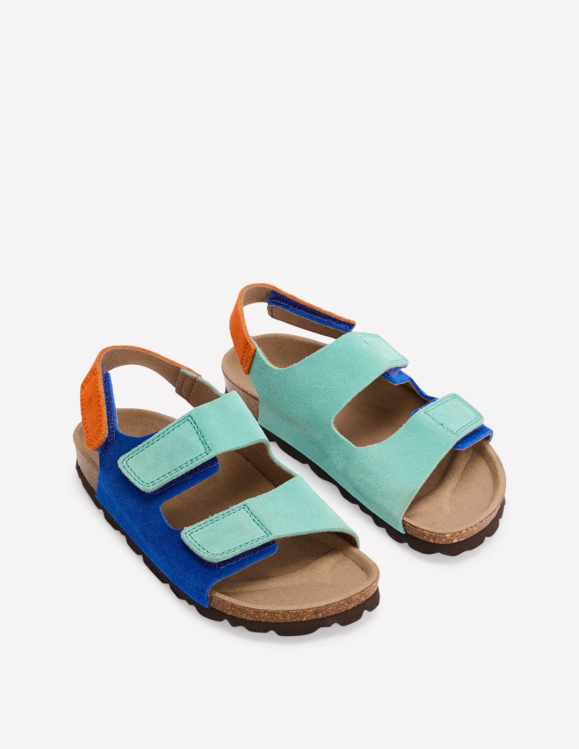 Colourblock Sandals-Blue Colourblock - Image 2