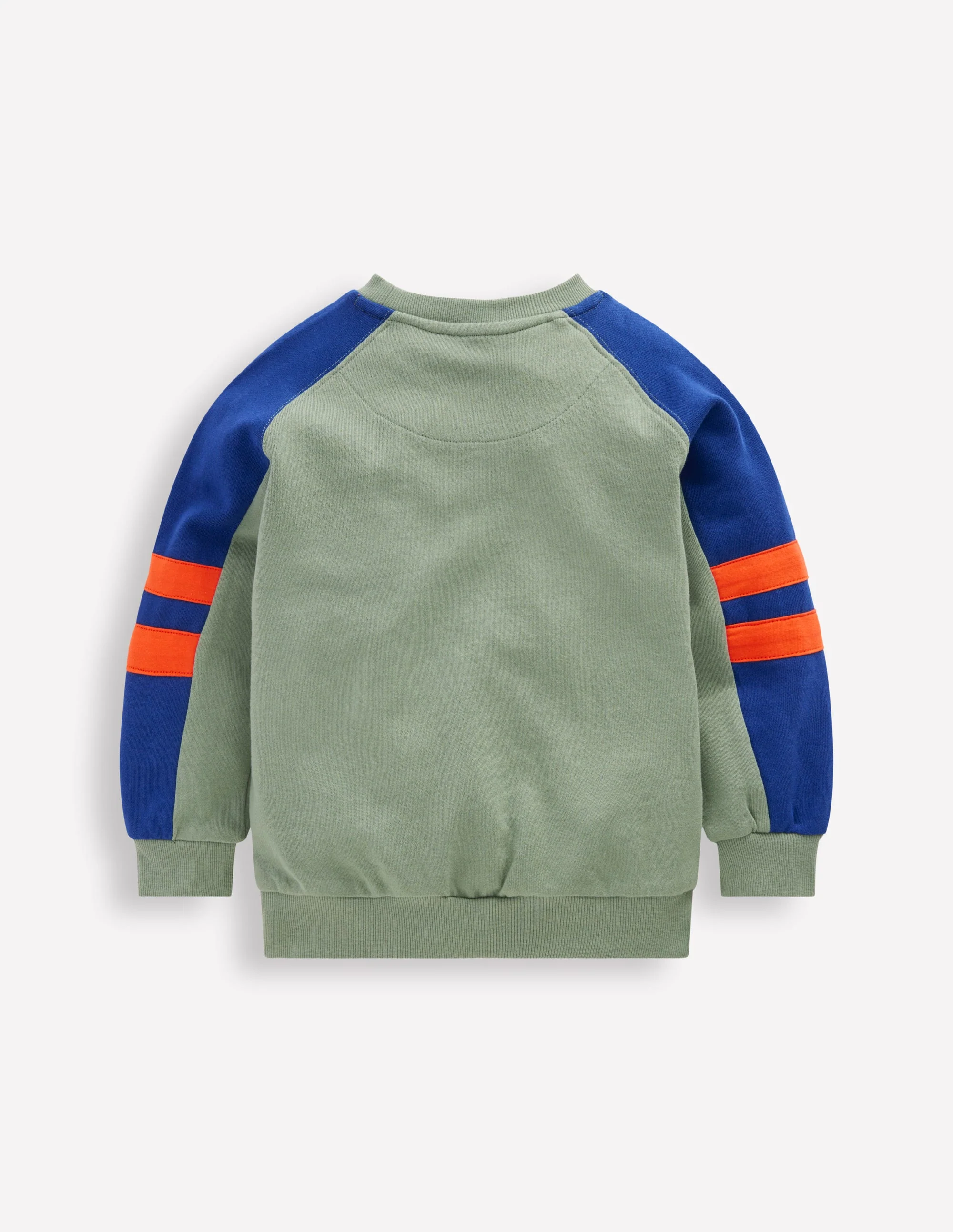 Colourblock Sleeve Sweatshirt-CHINOISE GREEN COLOURBLOCK - Image 4