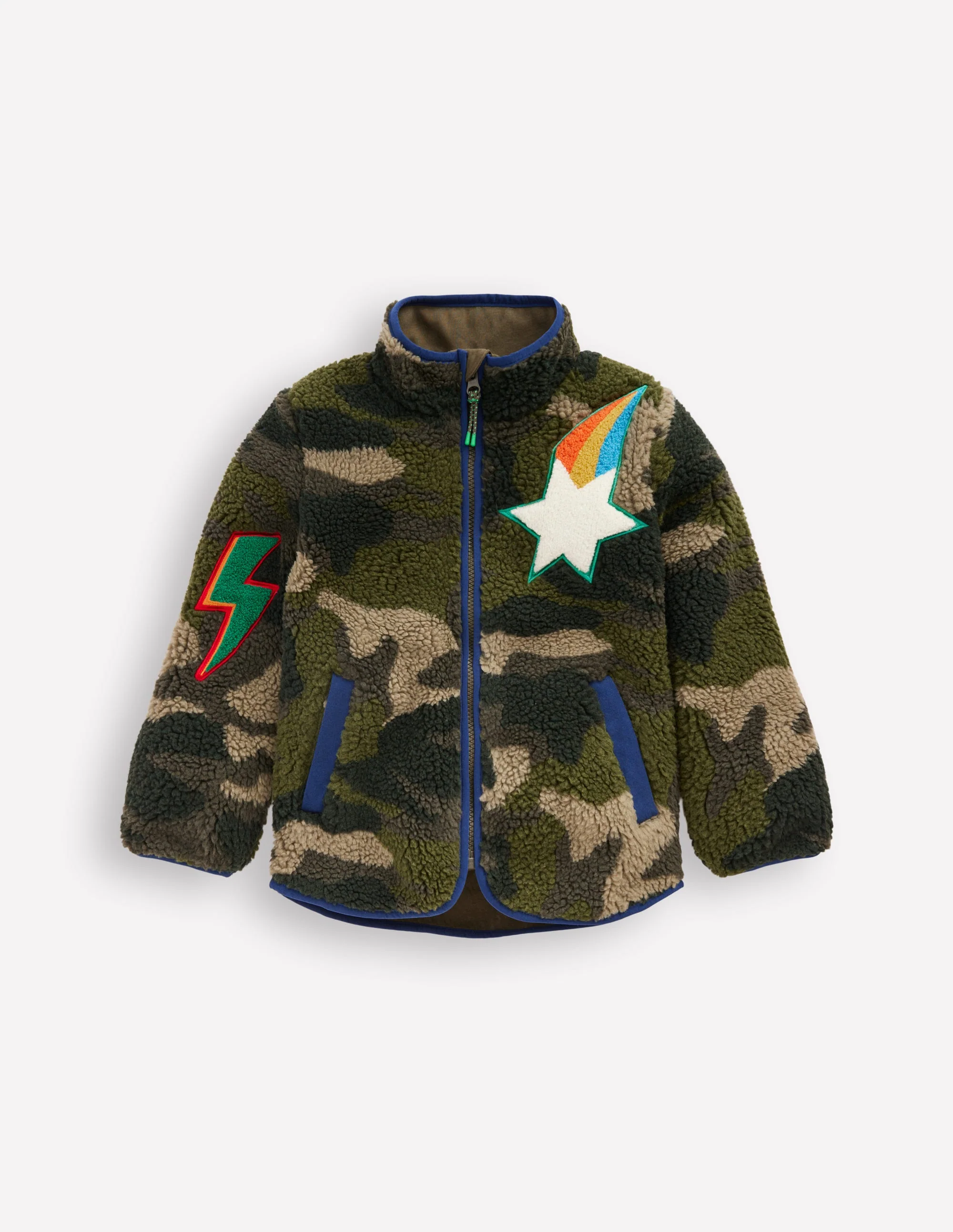 Cosy Borg Jacket-Camo Badges - Image 4