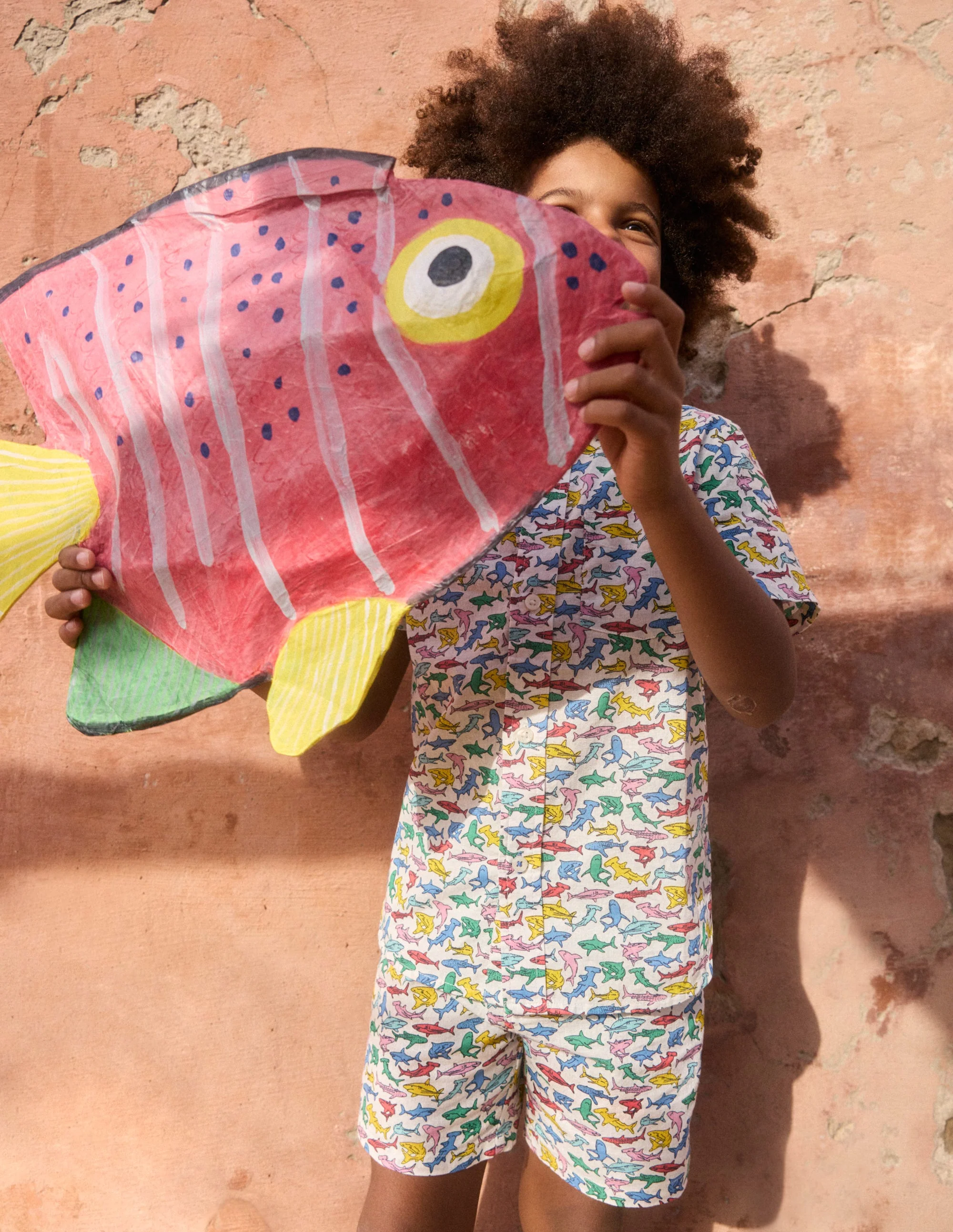 Cotton Linen Shirt-Multi Sharks - Image 4