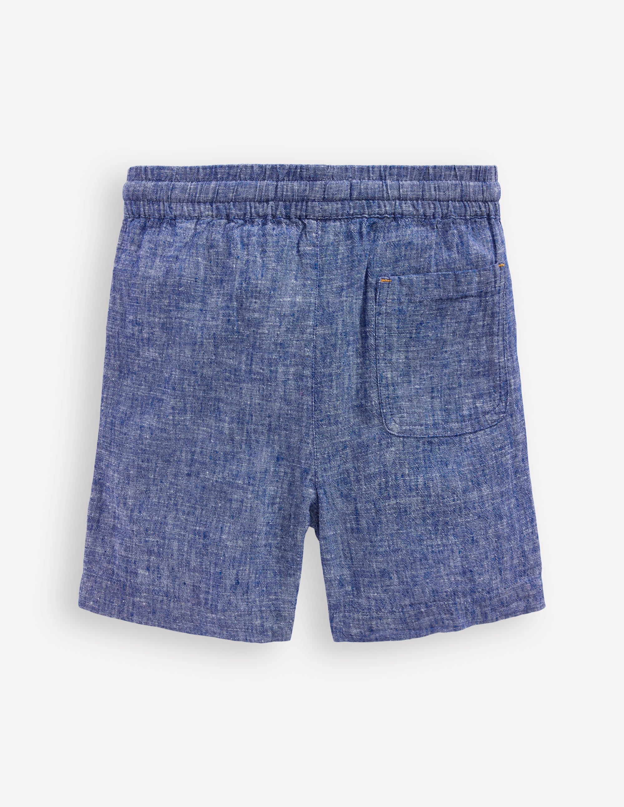 Cotton Linen Shorts-Chambray - Image 2
