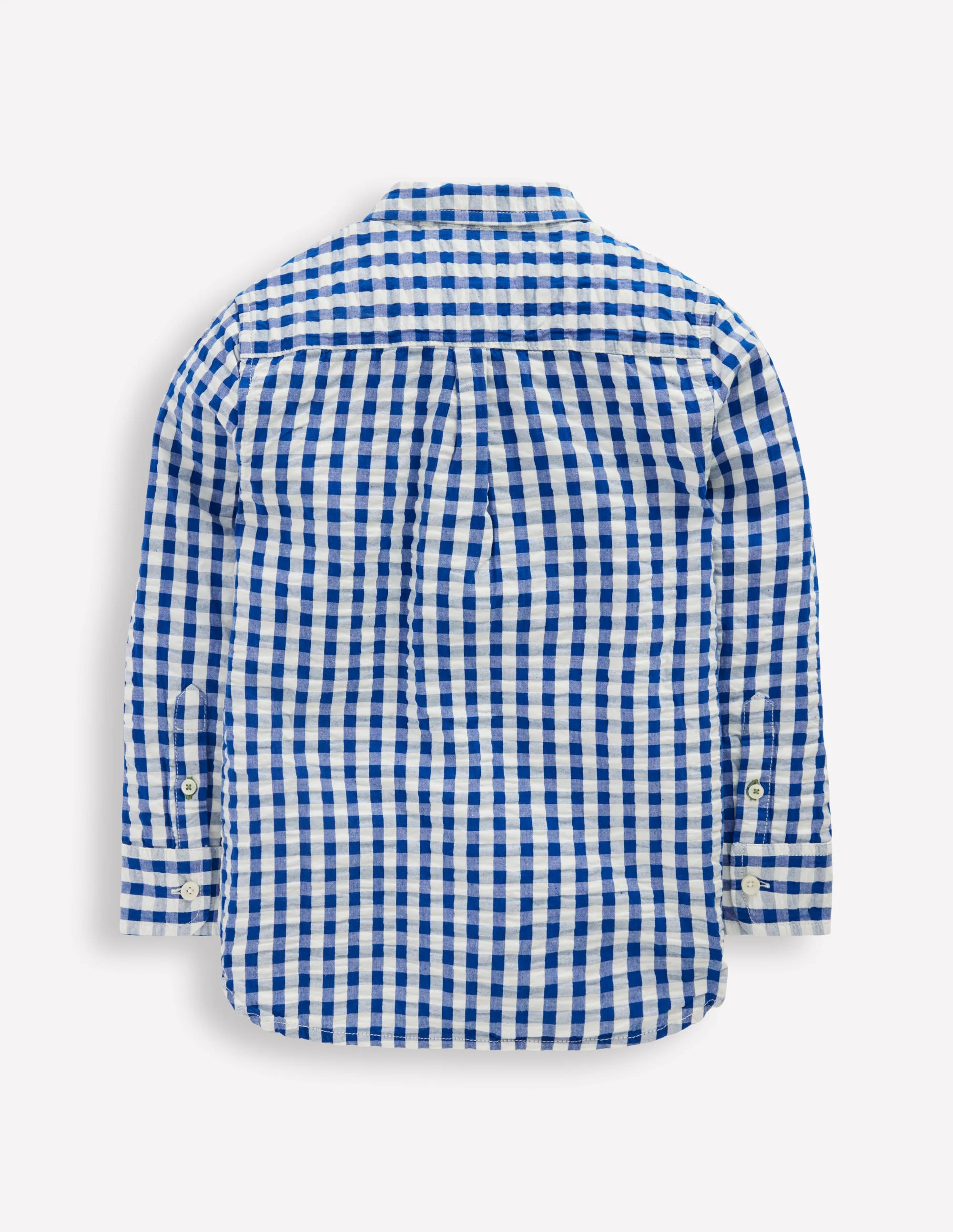 Cotton Shirt-Blue Gingham - Image 3