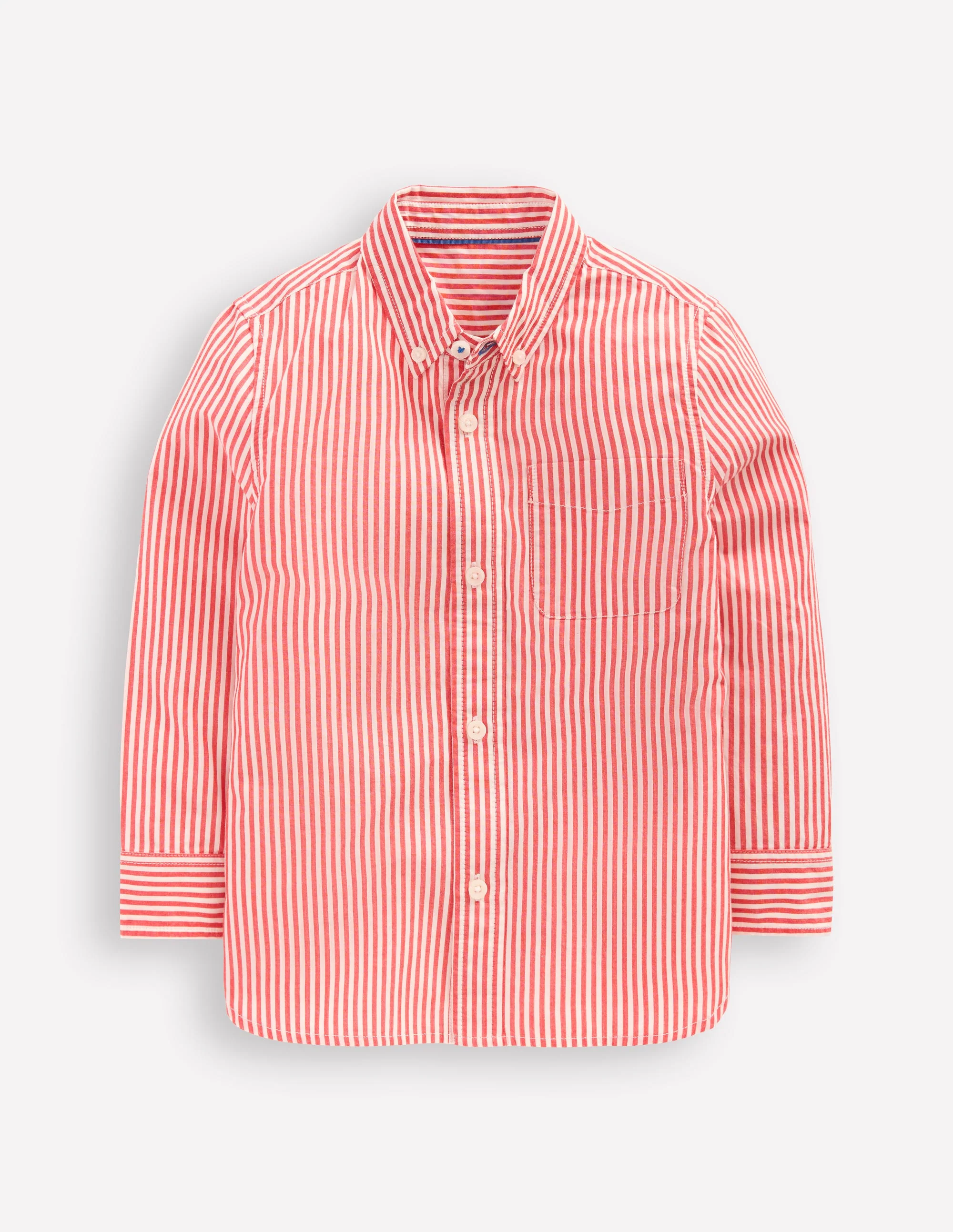 Cotton Shirt-Red Ticking - Image 4