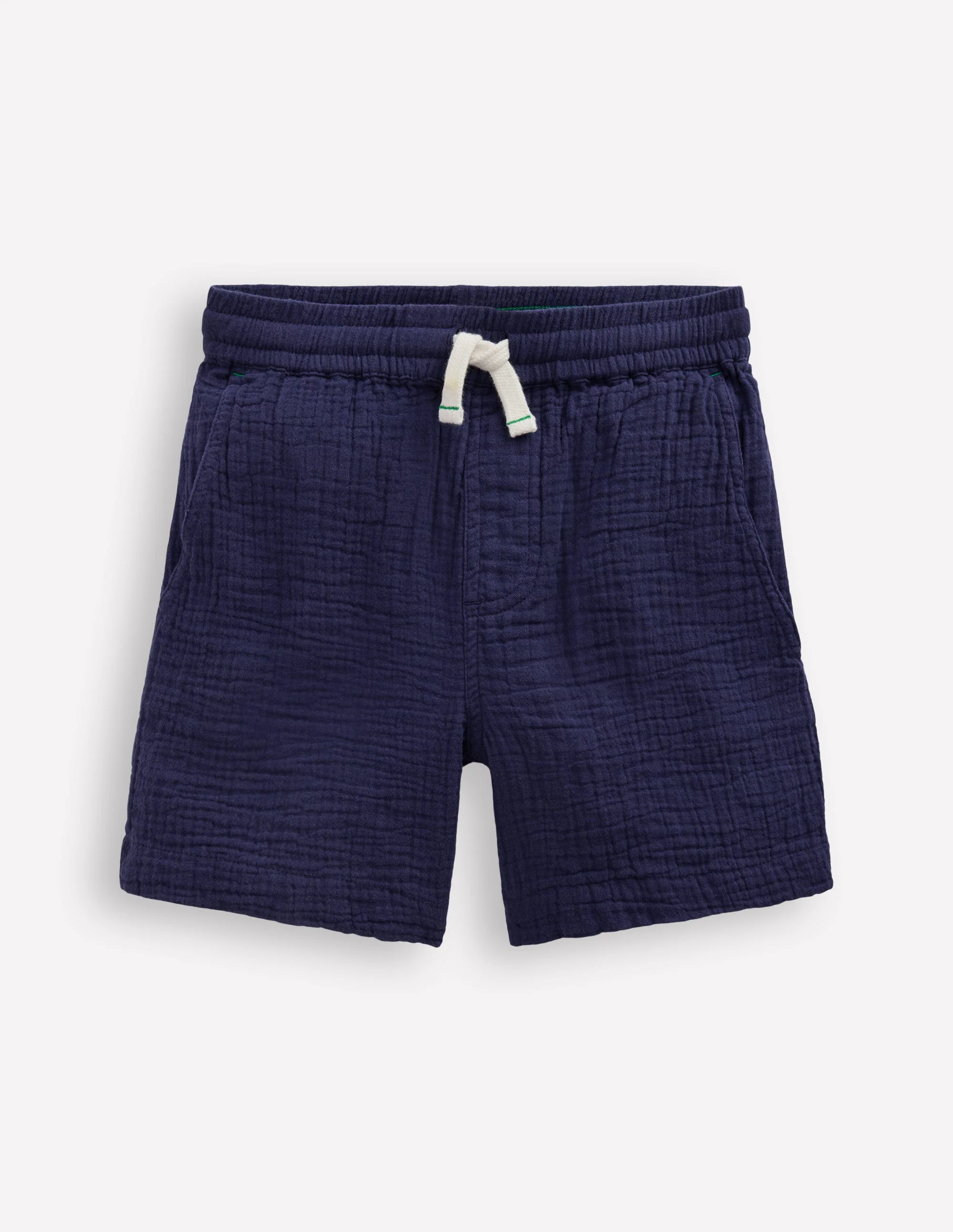 Double Cloth Shorts-Navy